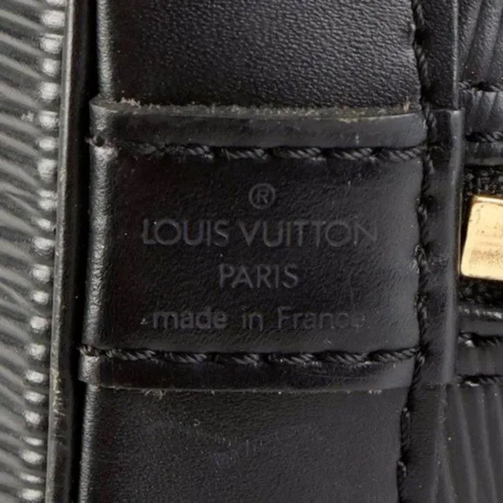 Louis Vuitton LOUIS VUITTON Alma Bag in Black Epi Leather - Vintage Size ONE SIZE - 7 Thumbnail