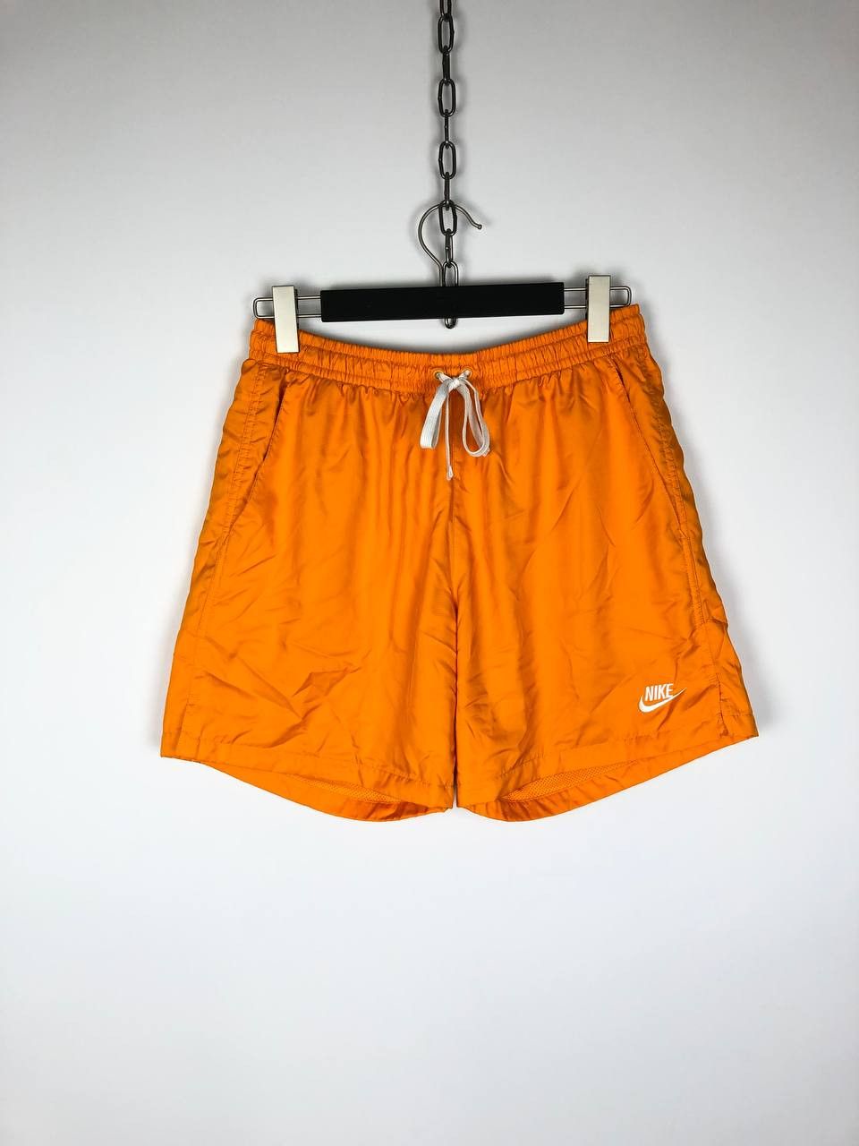 Nike Nike Shorts Small Swoosh Logo Orange size L Size US 33 - 1 Thumbnail