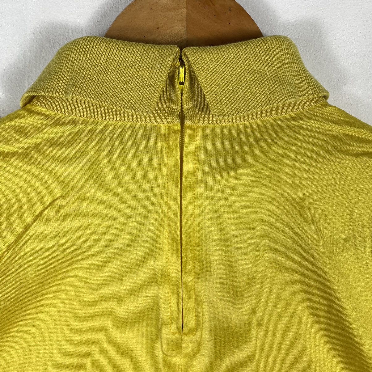 Christian Dior Monsieur × Vintage VINTAGE 80's CD SPORTS BACK ZIPPER LS POLO TEE Size M / US 6-8 / IT 42-44 - 7 Thumbnail