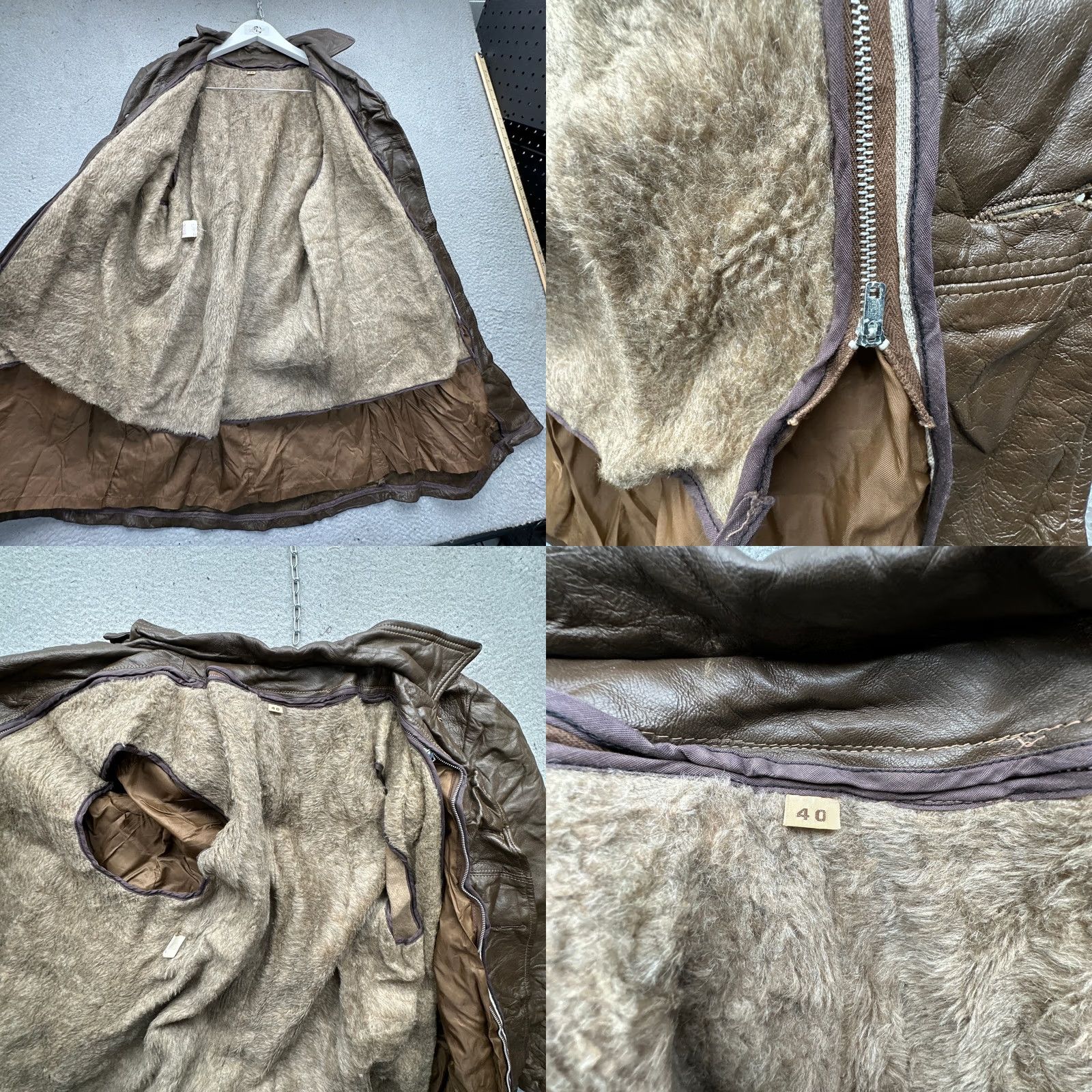 Vintage VINTAGE Grais Cabretta Leather Coat Jacket Mens 40 Medium Brown Faux Fur Lined Overcoat Leather Coat Mens 40 Medium Brown Mens Size US XXS / EU 40 - 9 Thumbnail