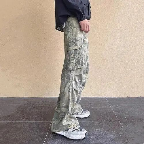 VIBE Camouflage Baggy Cargo Jeans Size US 34 / EU 50 - 4 Thumbnail