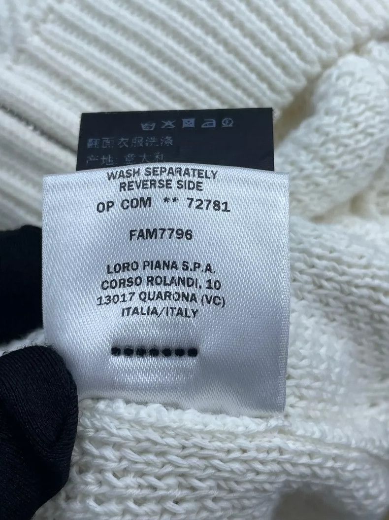 Loro Piana LORO PIANA Cream white hooded zipper knit sweater Size S / US 4 / IT 40 - 7 Thumbnail