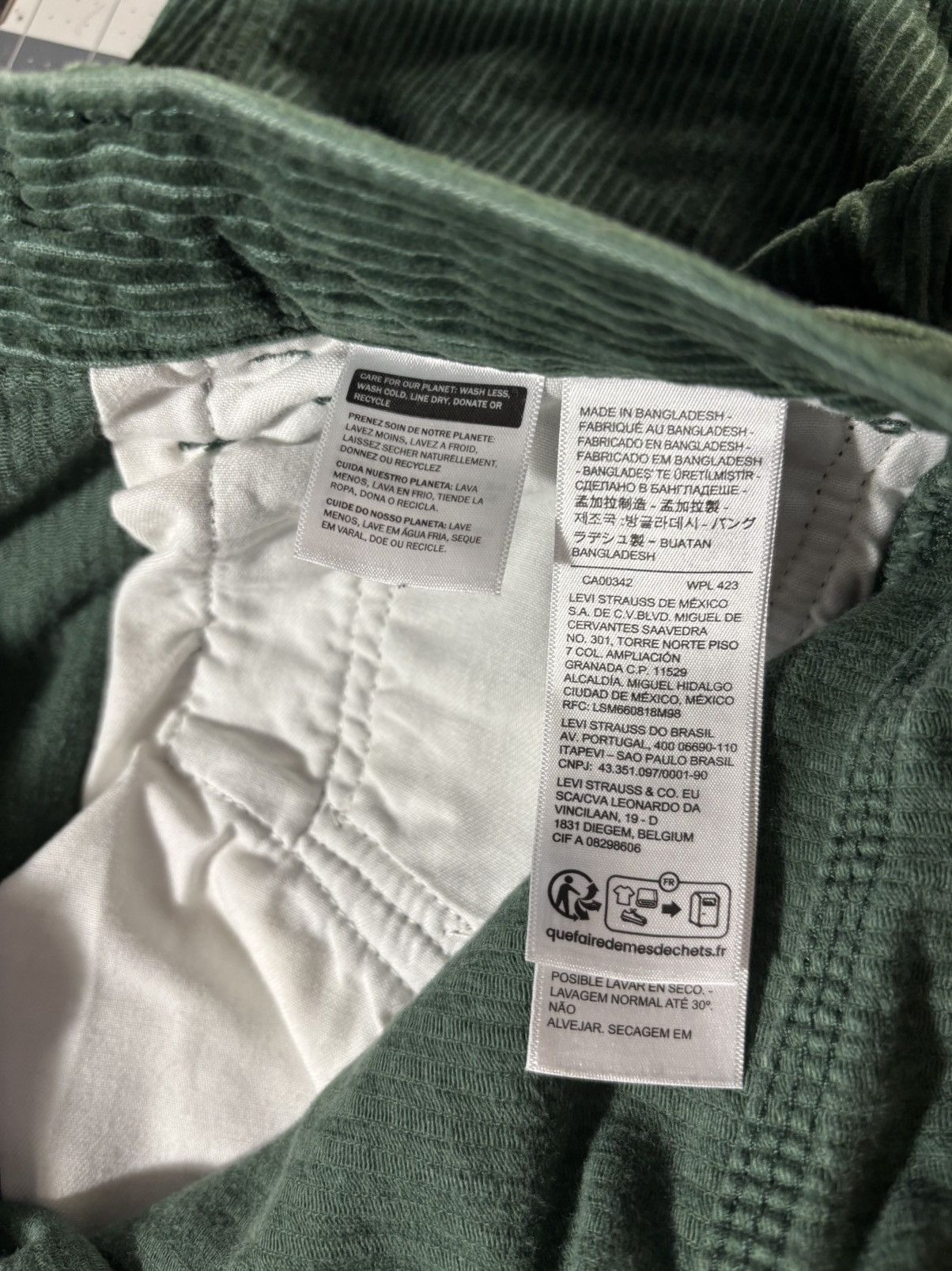 Levi's Wide leg corduroy work pants Size US 30 / EU 46 - 4 Thumbnail