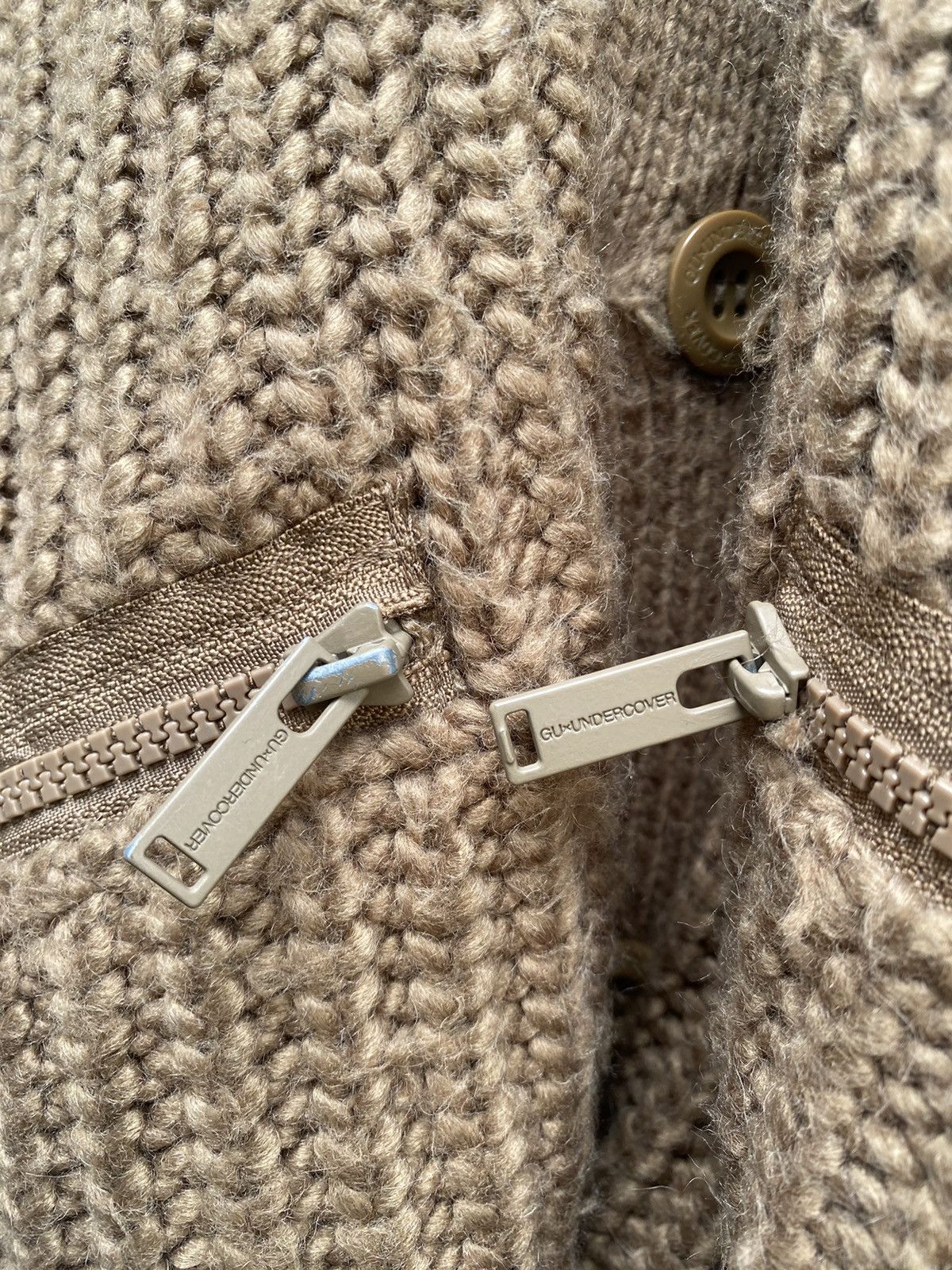 GU × Undercover GU X UNDERCOVER OVERSIZED BROWN CARDIGAN FW21 Size US XXL / EU 58 / 5 - 5 Thumbnail