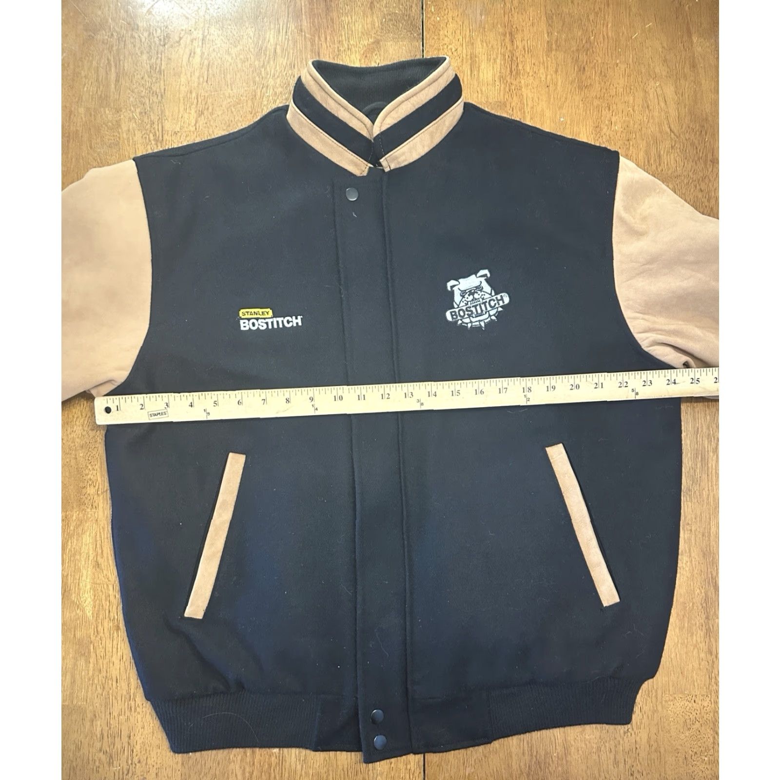 Vintage VINTAGE Stanley Tools Bostitch Bulldog Wool Blend Bomber Jacket Large Size US L / EU 52-54 / 3 - 7 Thumbnail