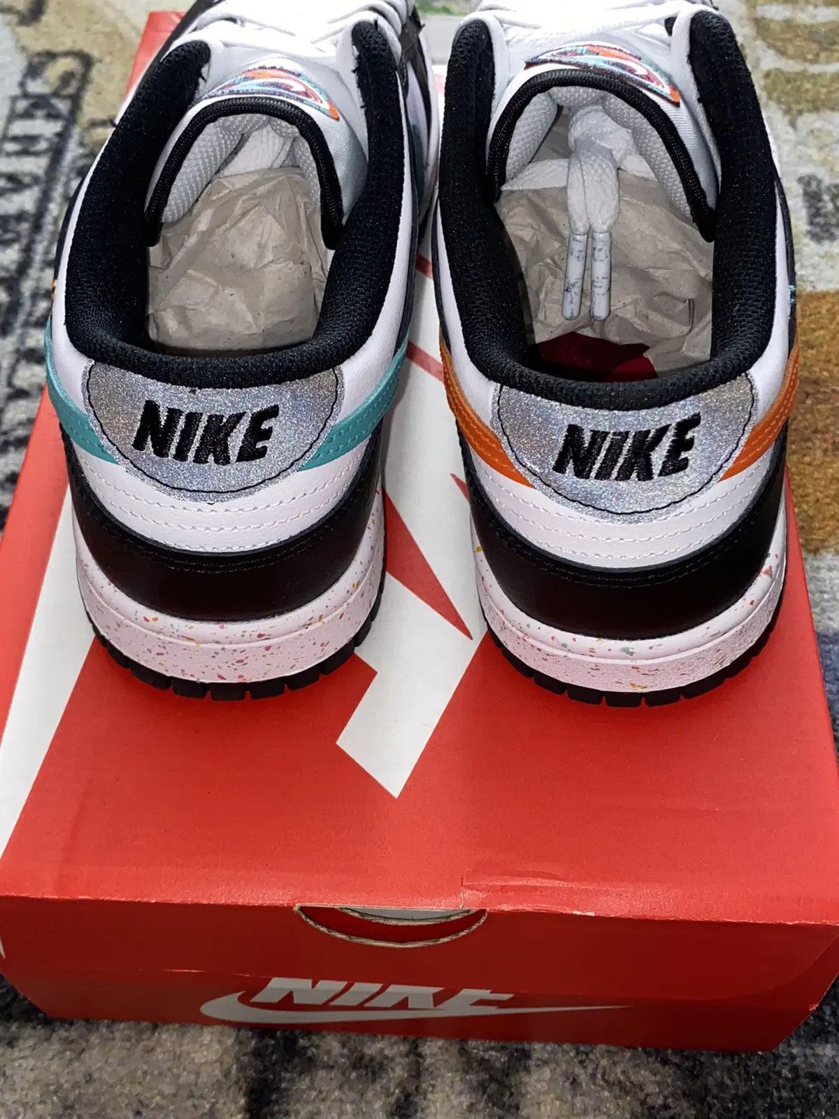 Nike Nike Dunk Low Multiple Swooshes White Washed Teal Size US 10.5 / IT 40.5 - 4 Thumbnail