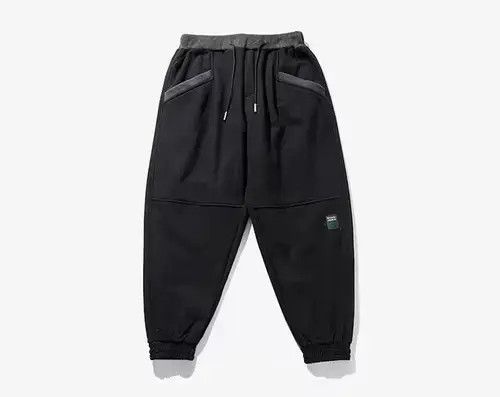 Japanese Brand 20AW Indigo Union Japan Black Patchwork Worker Joggers Size US 32 / EU 48 - 4 Thumbnail
