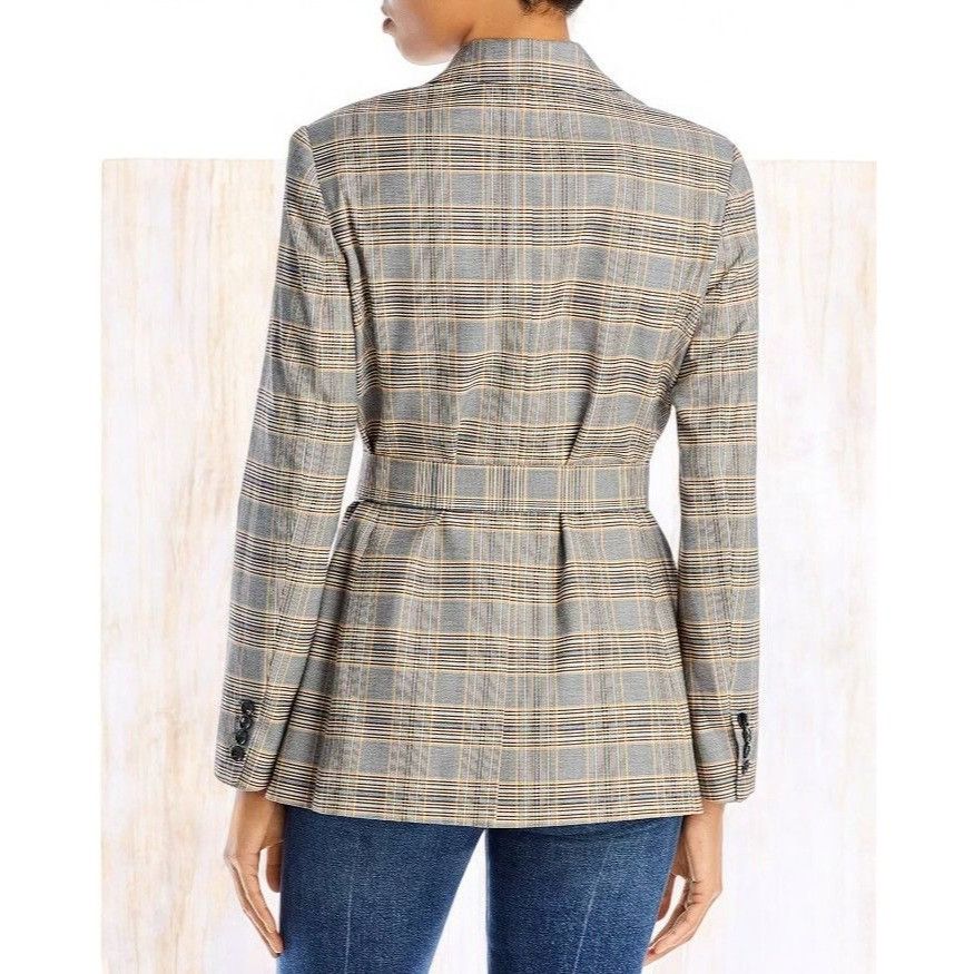 Bcbgmaxazria Bcbgmaxazria womens belted all plaid blazer NEW XL Size XL / US 12-14 / IT 48-50 - 7 Thumbnail