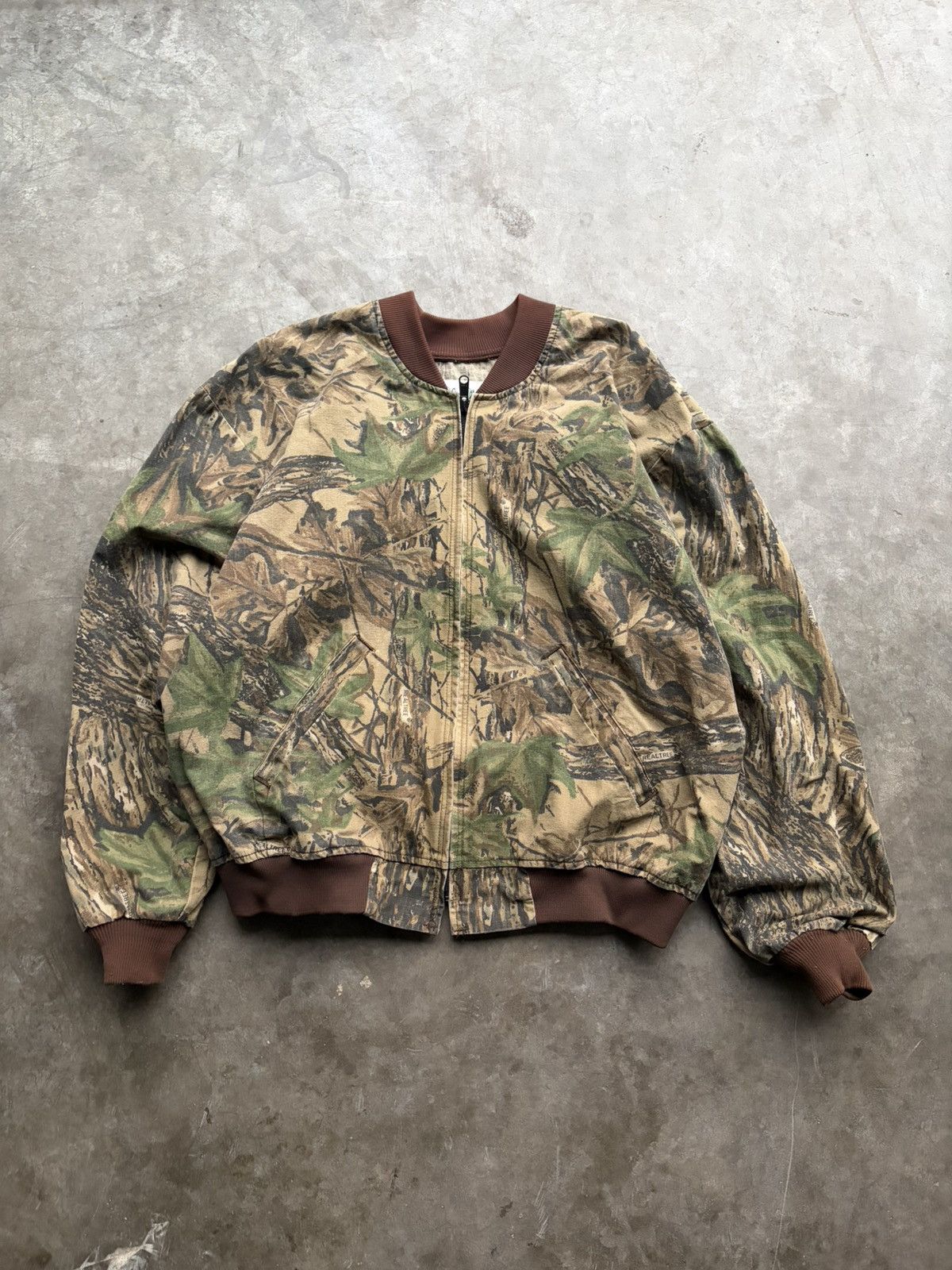 Realtree Vintage 1990’s Realtree Style Camo Bomber Jacket Size US L / EU 52-54 / 3 - 1 Thumbnail