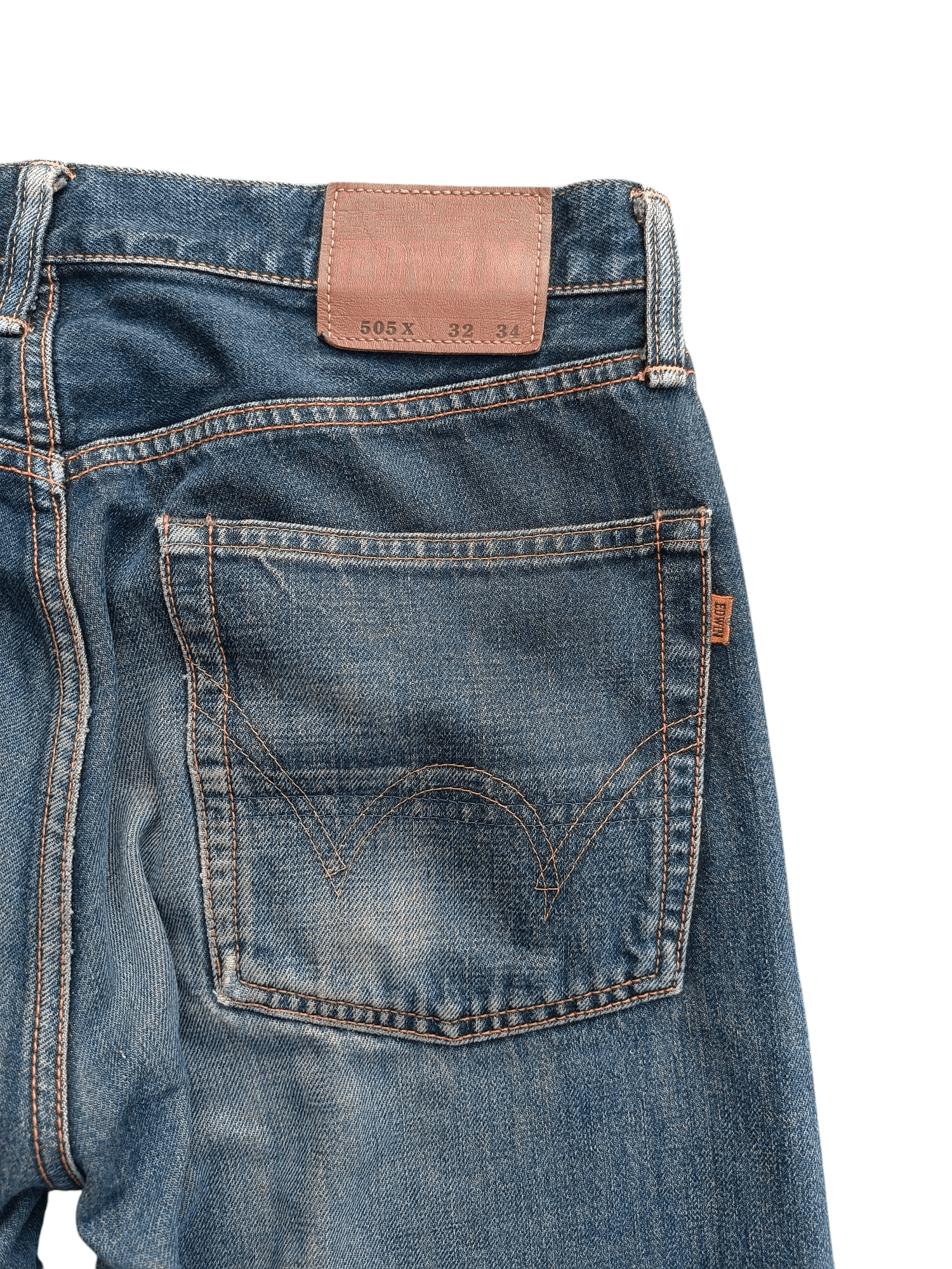 Edwin × Vintage Vintage Edwin Japan 505 X Selvedge Orange Tab Denim E252 Size US 32 / EU 48 - 12 Thumbnail