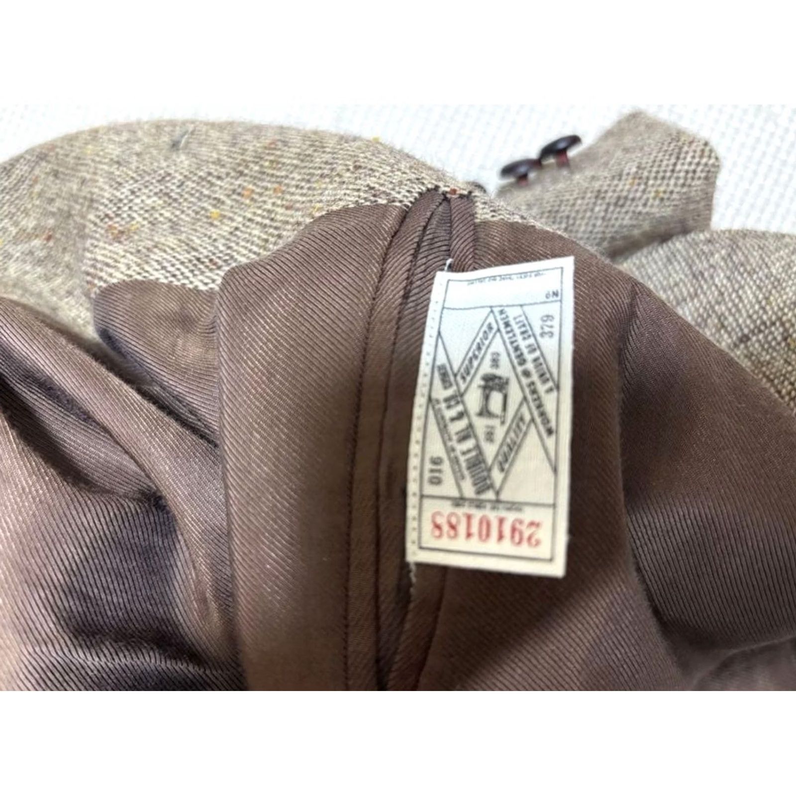 Ralph Lauren RRL RALPH LAUREN Men's Tweed Jacket Brown 40R Wool Outer Button Casual Used Jacket Size US XXS / EU 40 - 3 Thumbnail