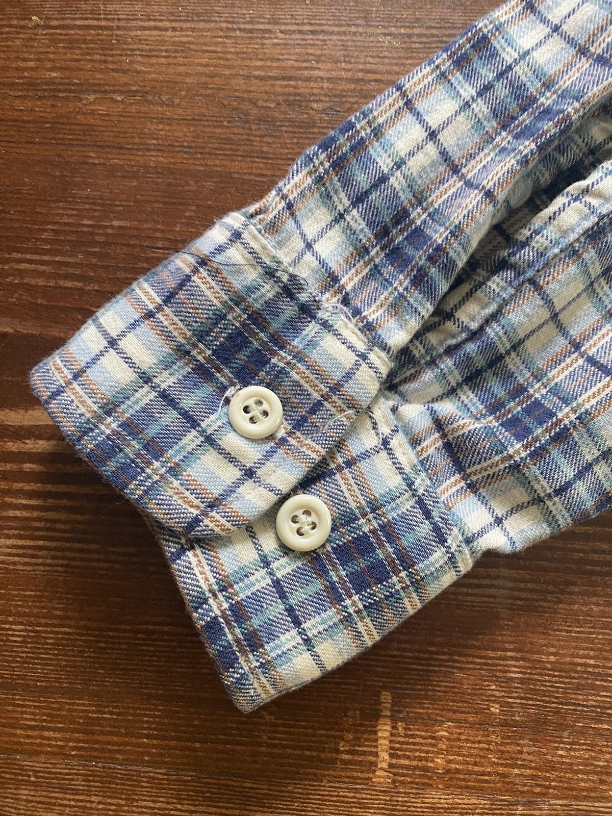 Levi's Vintage 70’s Levi’s White Tab Plaid Flannel Button Up Shirt Size US M / EU 48-50 / 2 - 17 Thumbnail