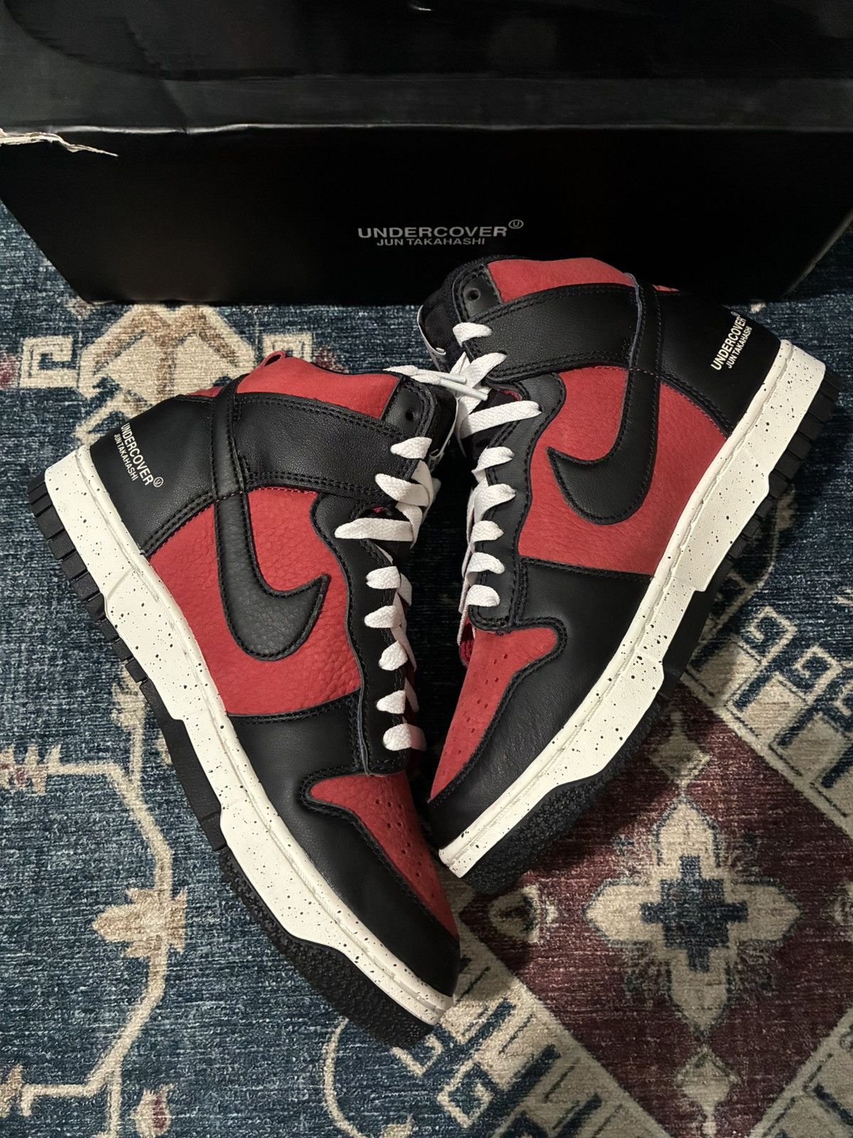 Nike × Undercover Nike Dunk High 1985 Undercover SKU DD9401-600 Size US 6 / EU 39 - 3 Thumbnail