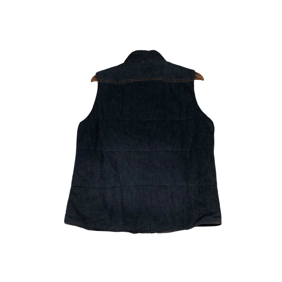 Japanese Brand Classic USA-Made Work Vest — Sanforized Denim Copper Buttons Size US M / EU 48-50 / 2 - 11 Thumbnail