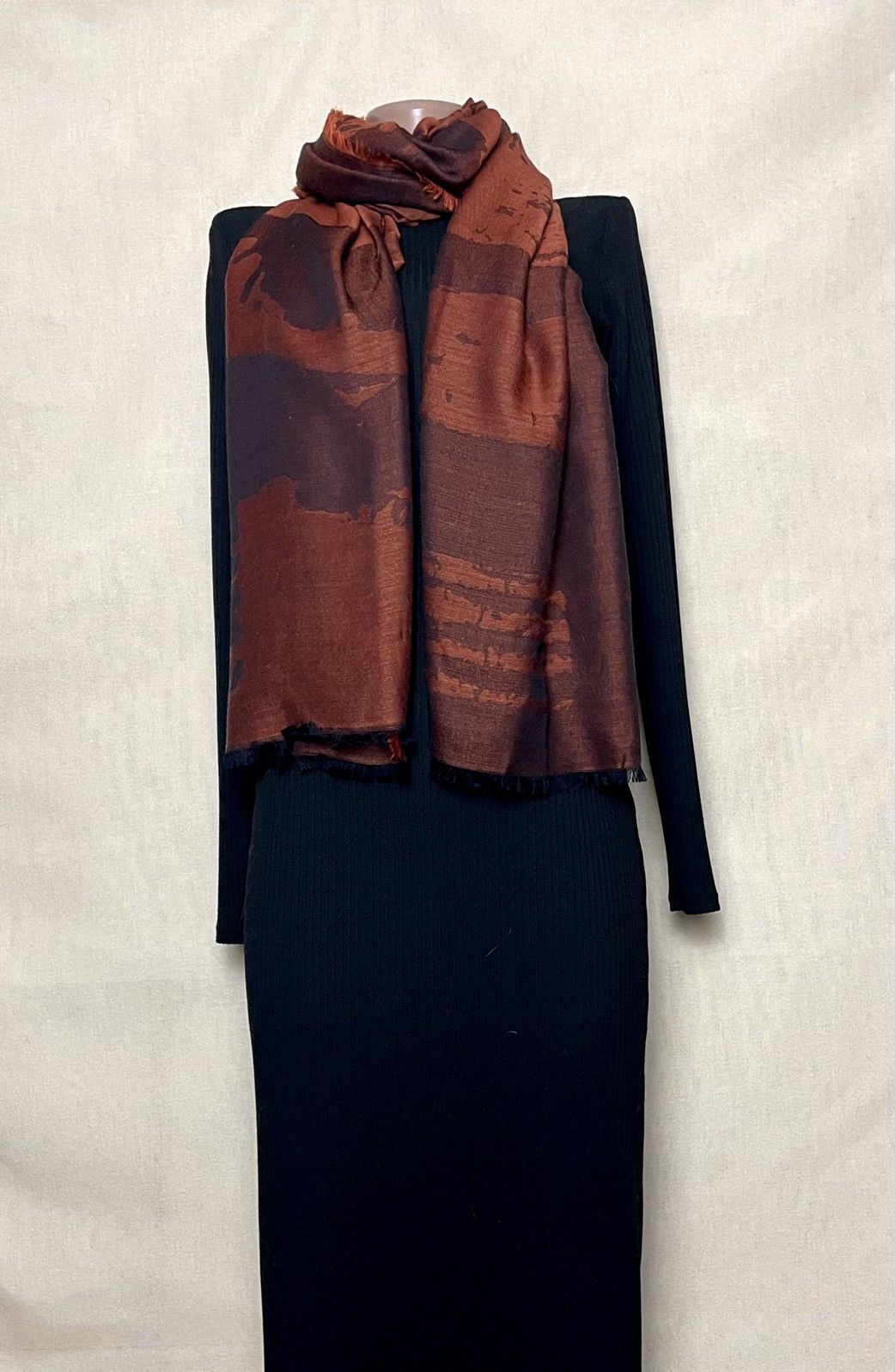 Z Zegna Ernenegildo Zegna big logo silk scarf shawl Size ONE SIZE - 8 Thumbnail