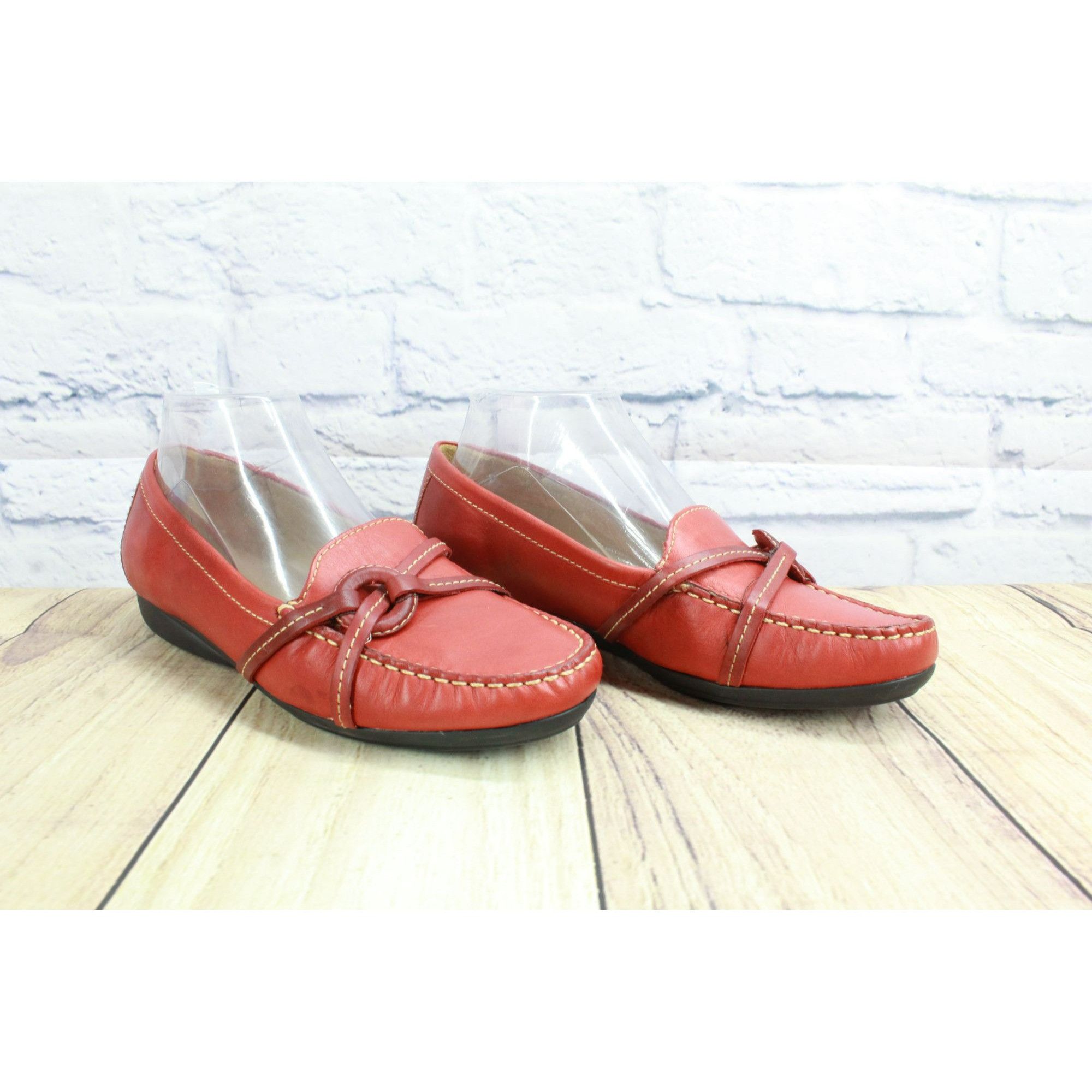 L.L. Bean × Leather LL Bean Women's Comfort Casual Flat Loafer Shoes Size US 8 / IT 38 - 3 Thumbnail