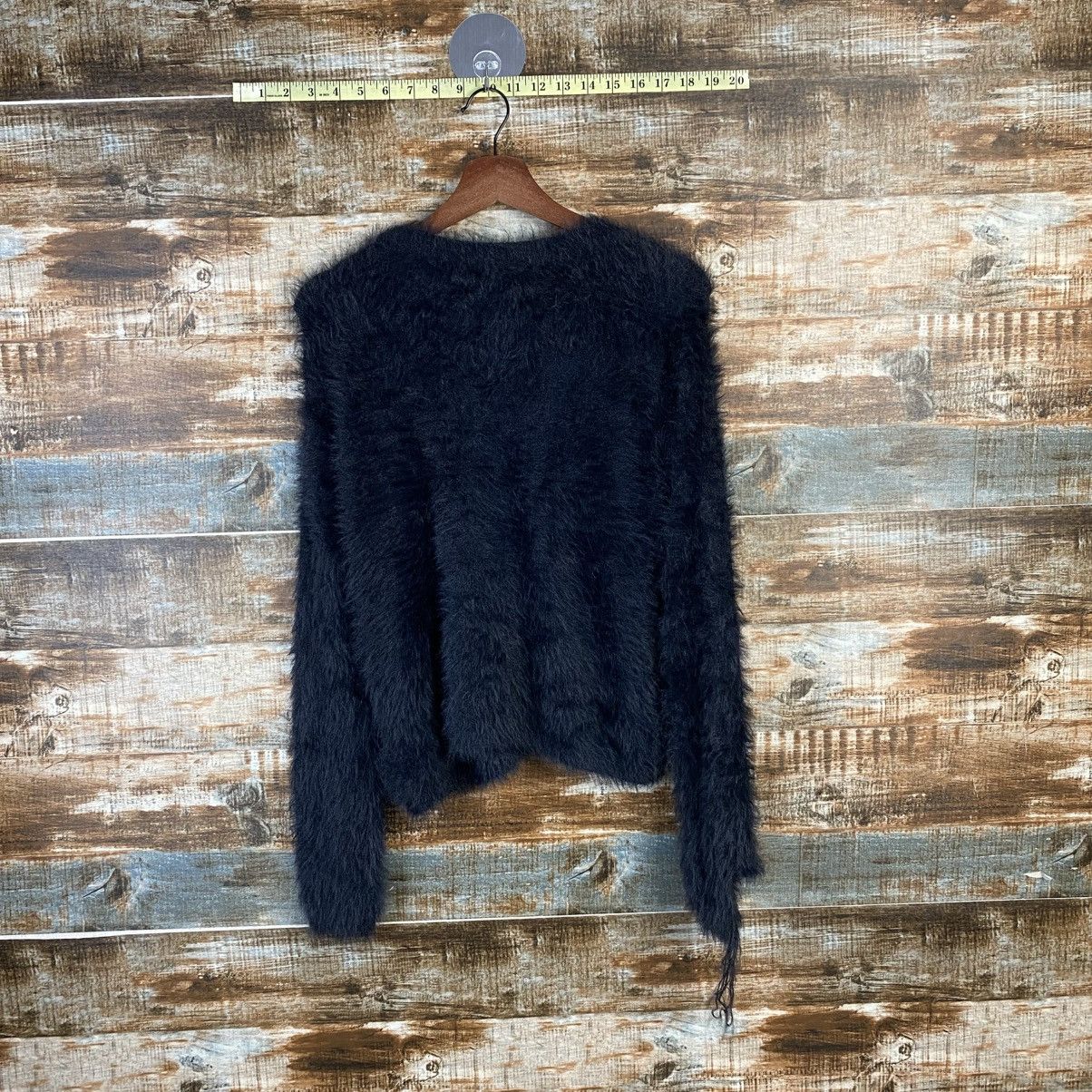 Homespun Knitwear DL Japanese Brand Black Mohair Knitwear #C1173 Size S / US 4 / IT 40 - 12 Thumbnail