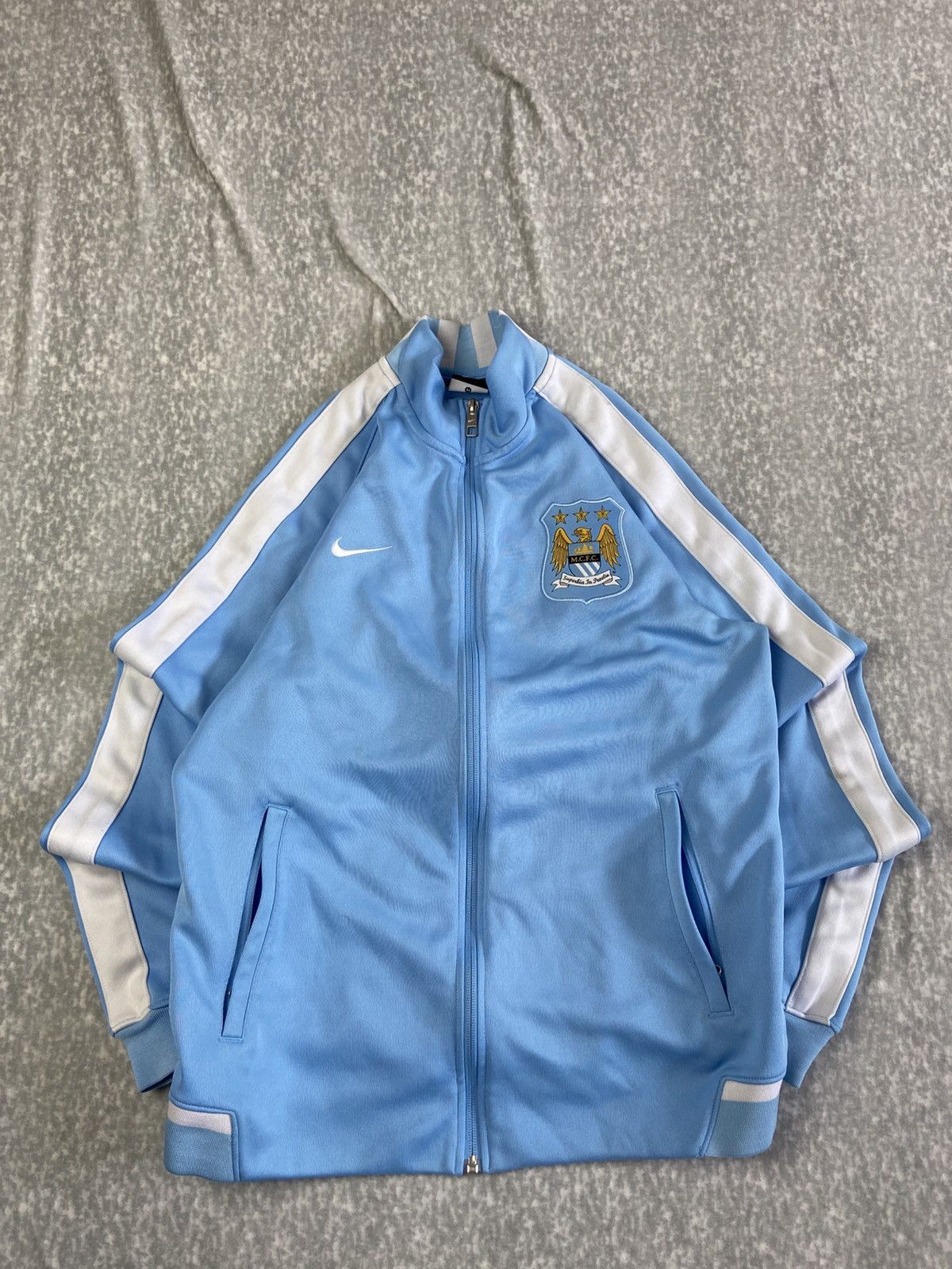 Nike Vintage Nike Manchester City N98 Tack Jacket Size US M / EU 48-50 / 2 - 1 Thumbnail