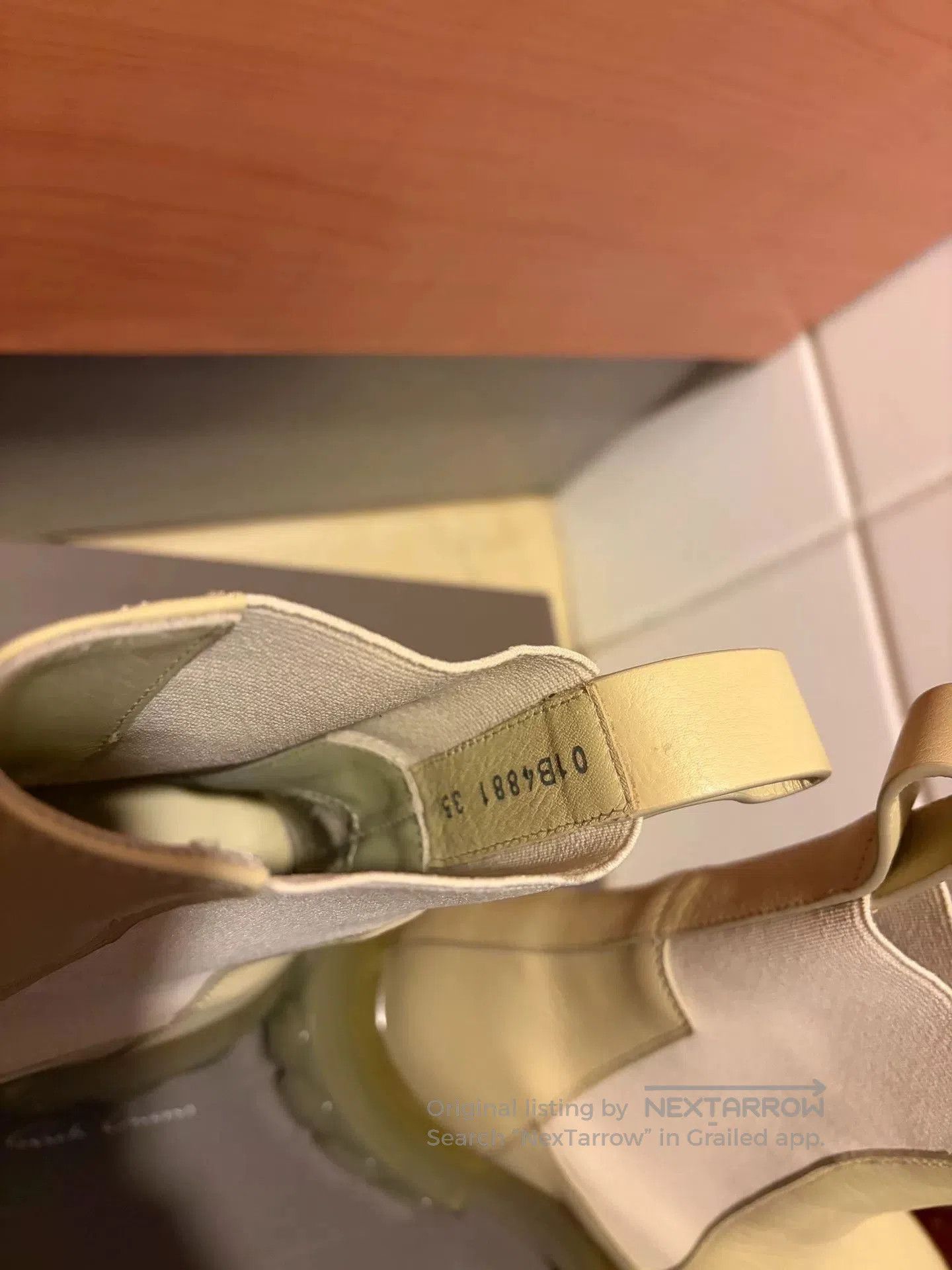 Rick Owens Rick Owens Beige Chelsea Boots. Size US 4 / IT 34 - 5 Thumbnail