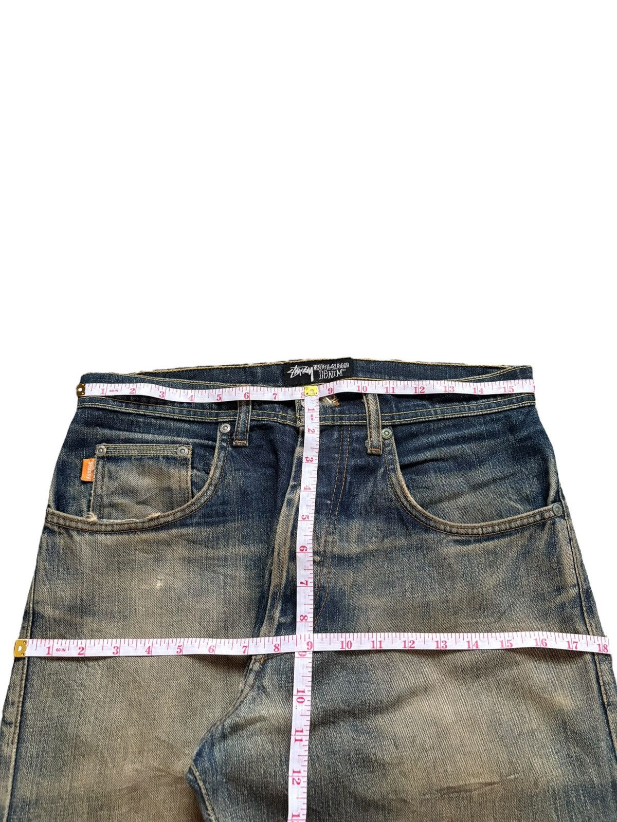 Stussy Vintage Stussy Rusty Mud Wash Distressed Loose Baggy Jeans Size US 32 / EU 48 - 12 Thumbnail