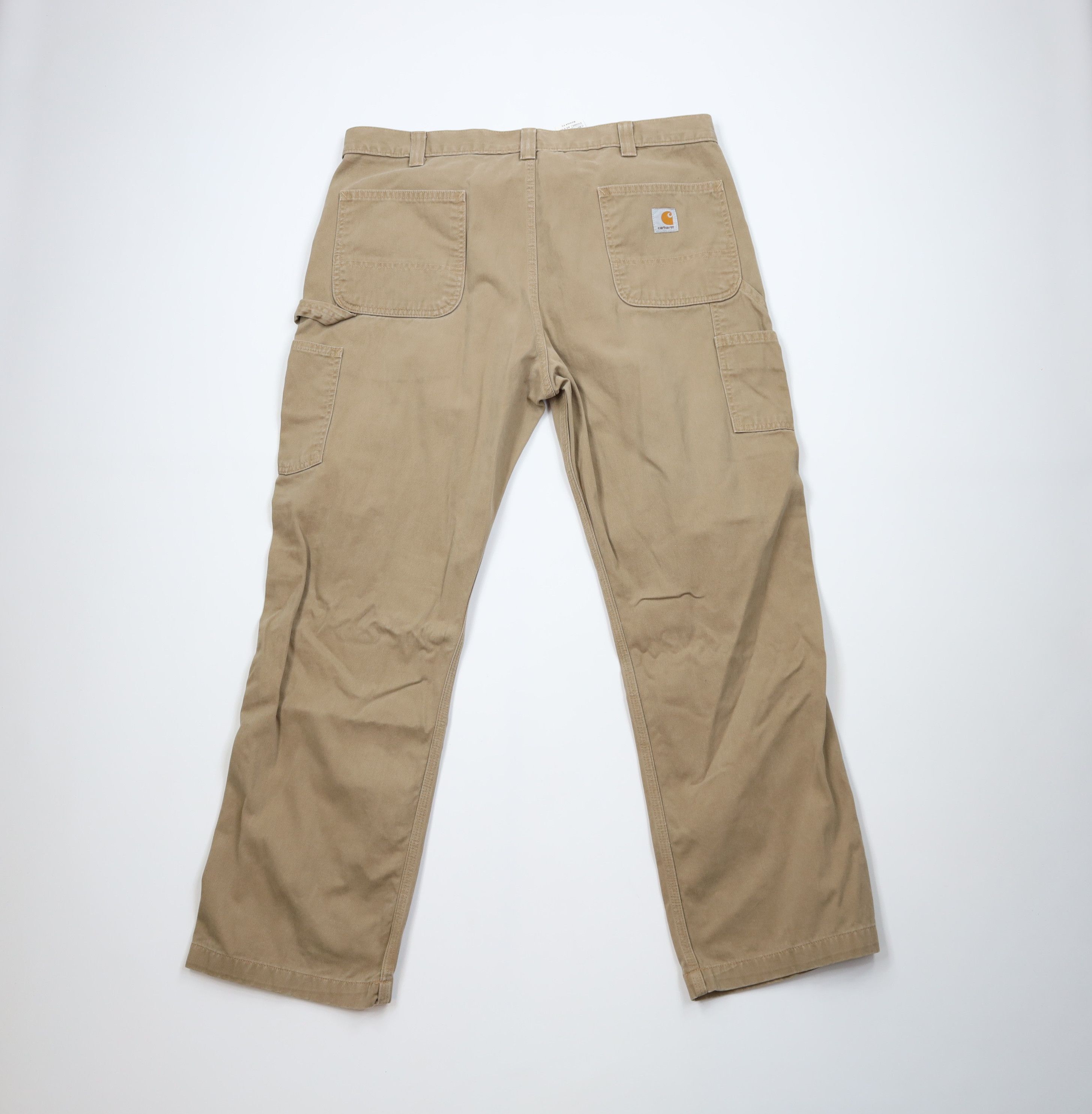 Carhartt Vintage Y2K Carhartt Spell Out Wide Leg Dungaree Pants Khaki Size US 40 / EU 56 - 7 Thumbnail