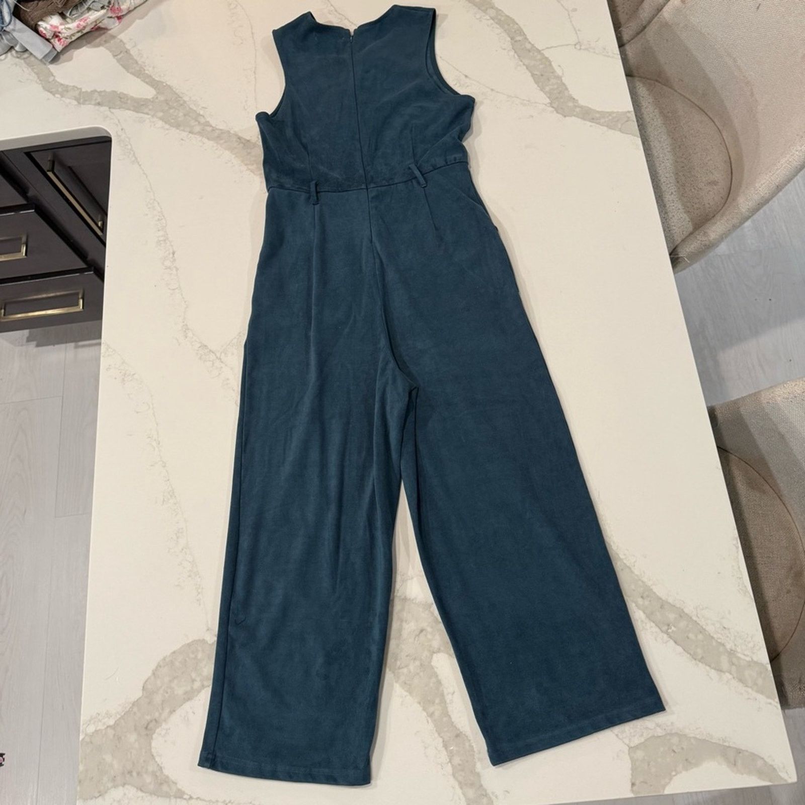 Anthropologie Anthropologie Bishop And Young Vegan Suede Jumpsuit Womens M Size 30" / US 8 / IT 44 - 8 Thumbnail