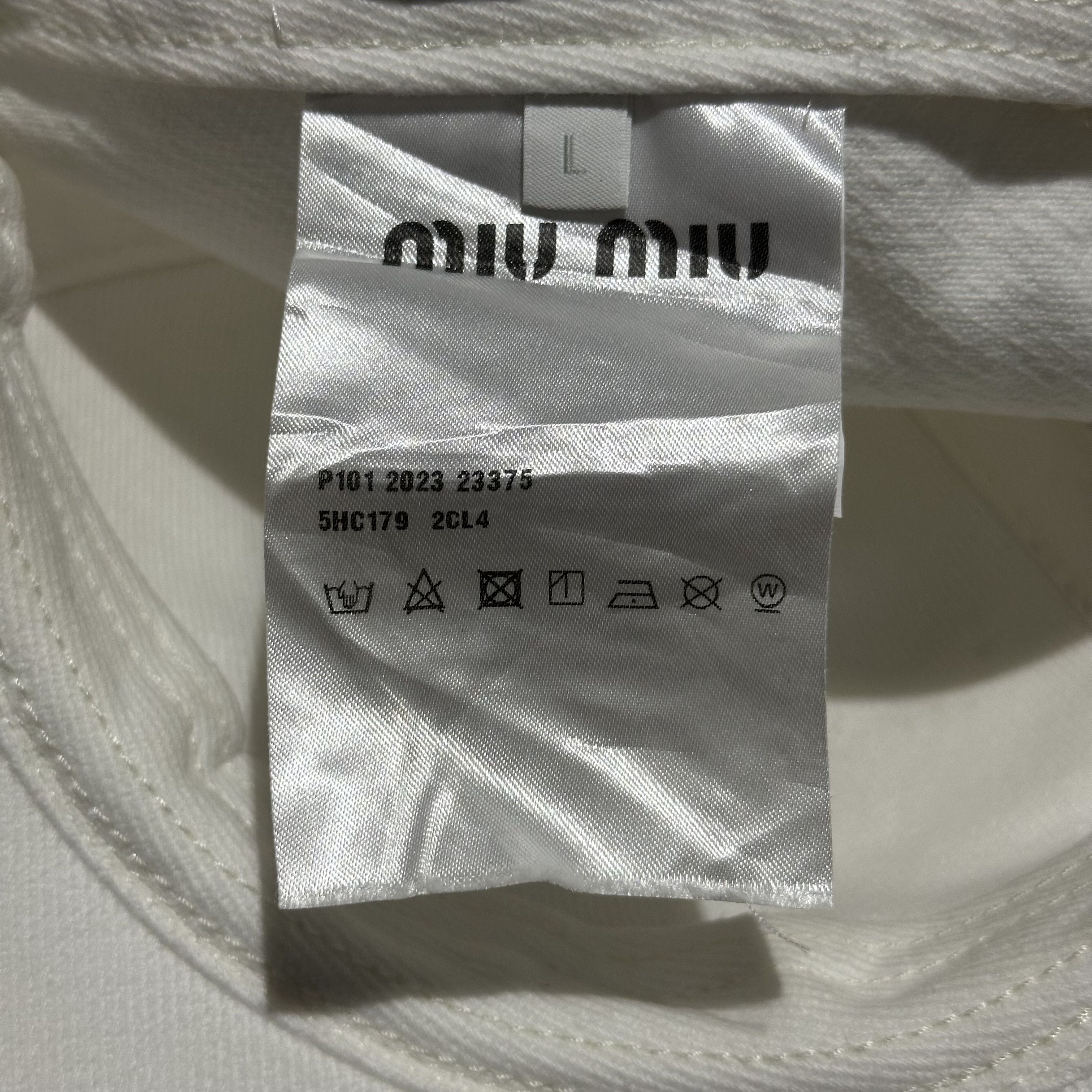 Miu Miu Miu Miu Baseball Distressed Cap Size ONE SIZE - 10 Thumbnail