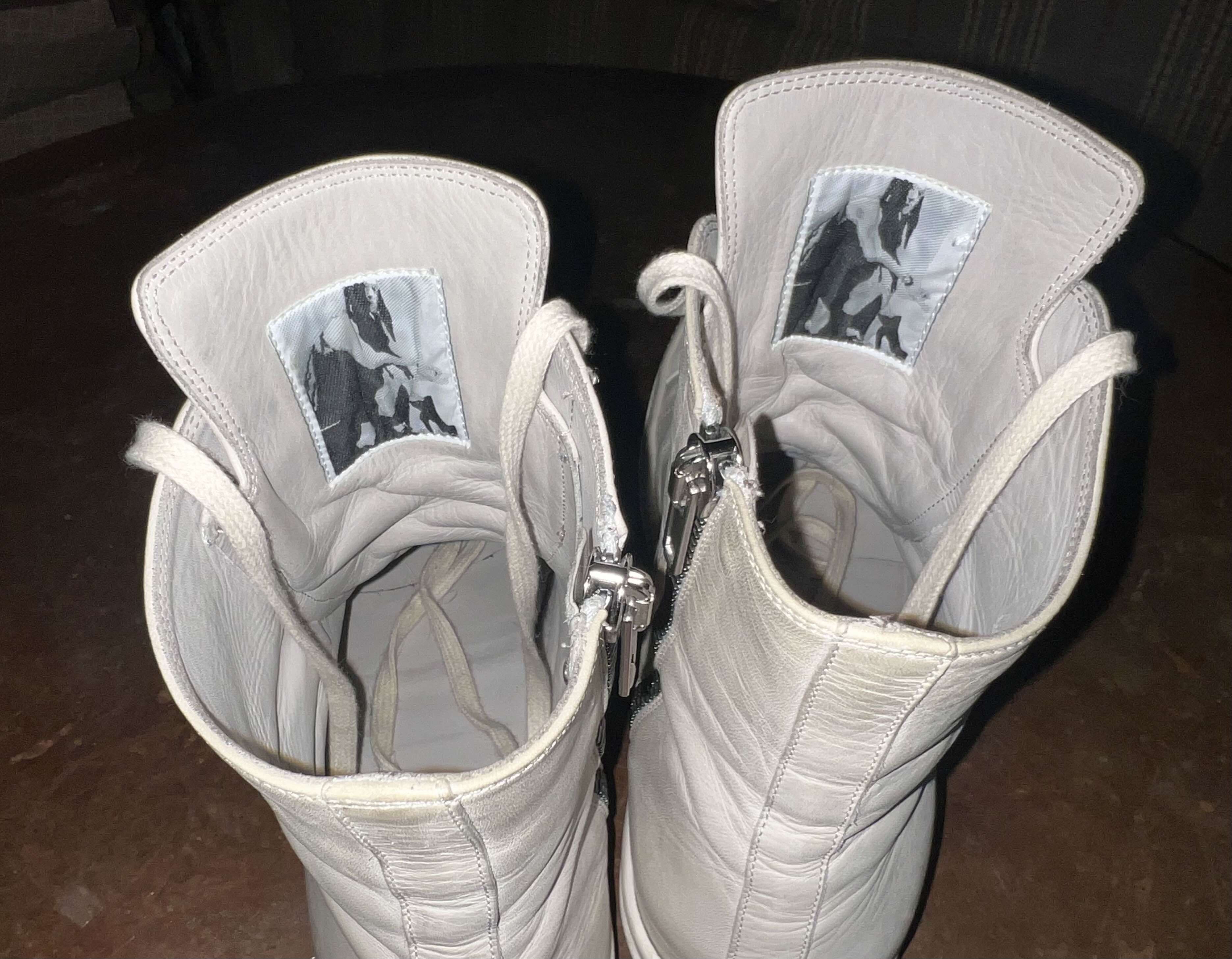 Rick Owens Rick Owens Mainline Ramones Pearl Size US 12 / EU 45 - 5 Thumbnail