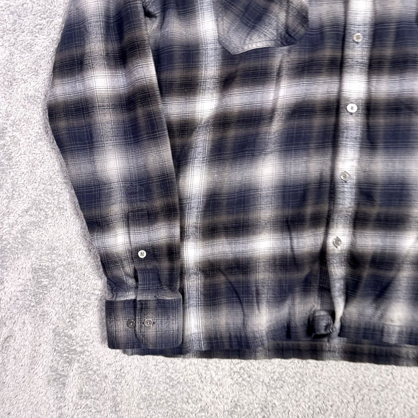 Vintage Kuhl Shirt Mens XL Dillingr Flannel Blue Plaid Cotton Tencel Long Sleeve 7186 Size US XL / EU 56 / 4 - 2 Thumbnail