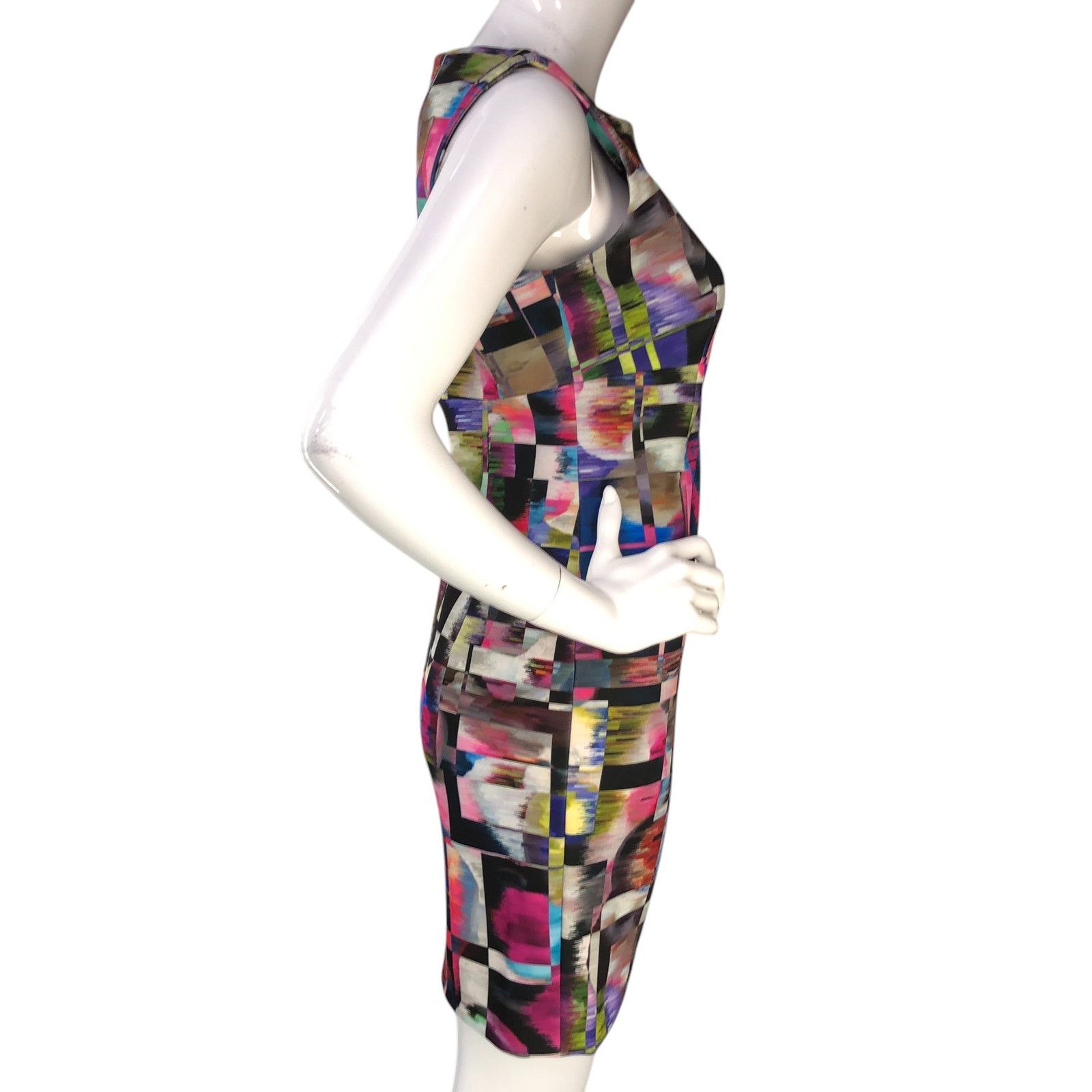 MILLY Milly Size 6 Dress Scuba Cubist Print Sheath Sleeveless USA Size M / US 6-8 / IT 42-44 - 9 Thumbnail