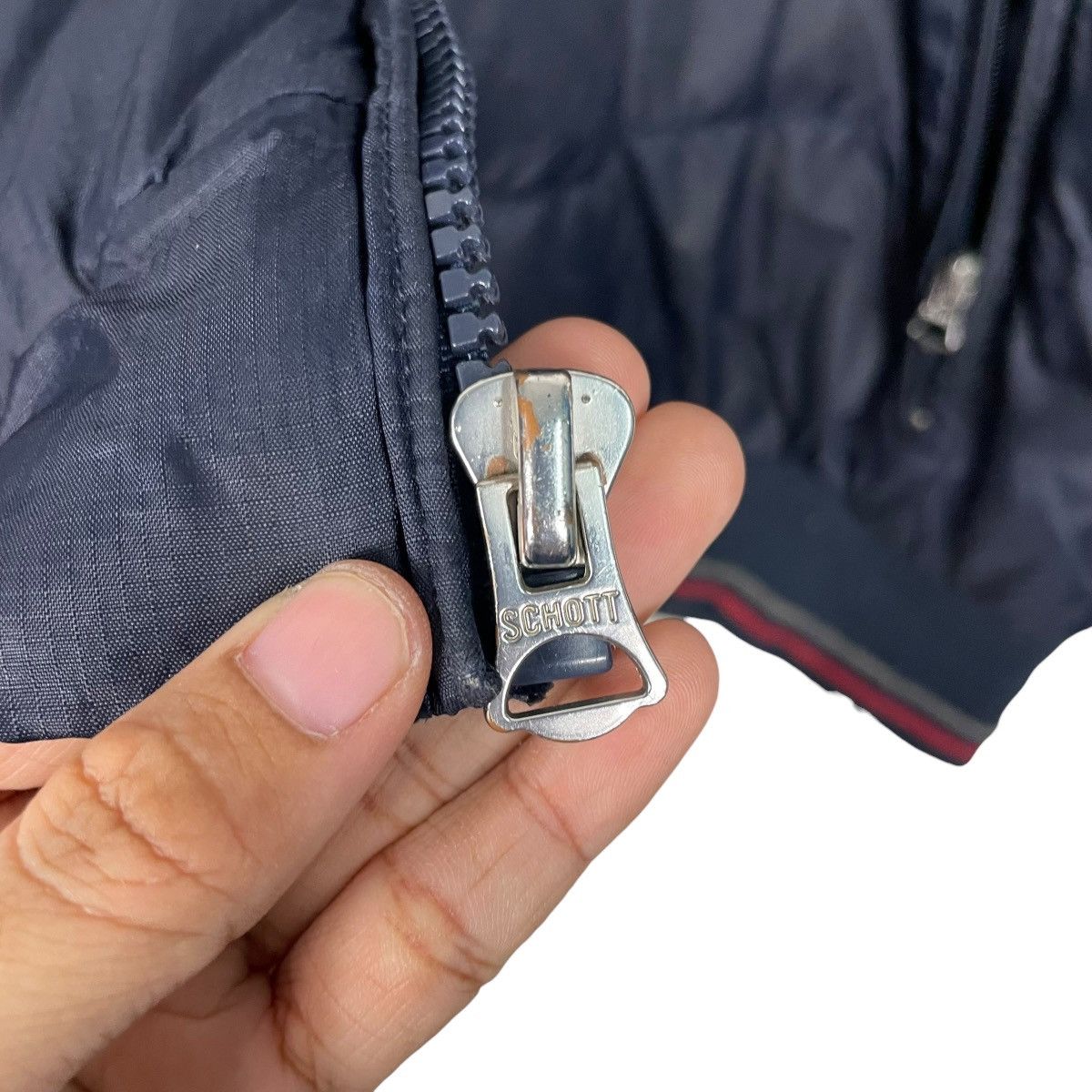 Schott Schott NYC Quilted Hooded Jacket Size US L / EU 52-54 / 3 - 15 Thumbnail