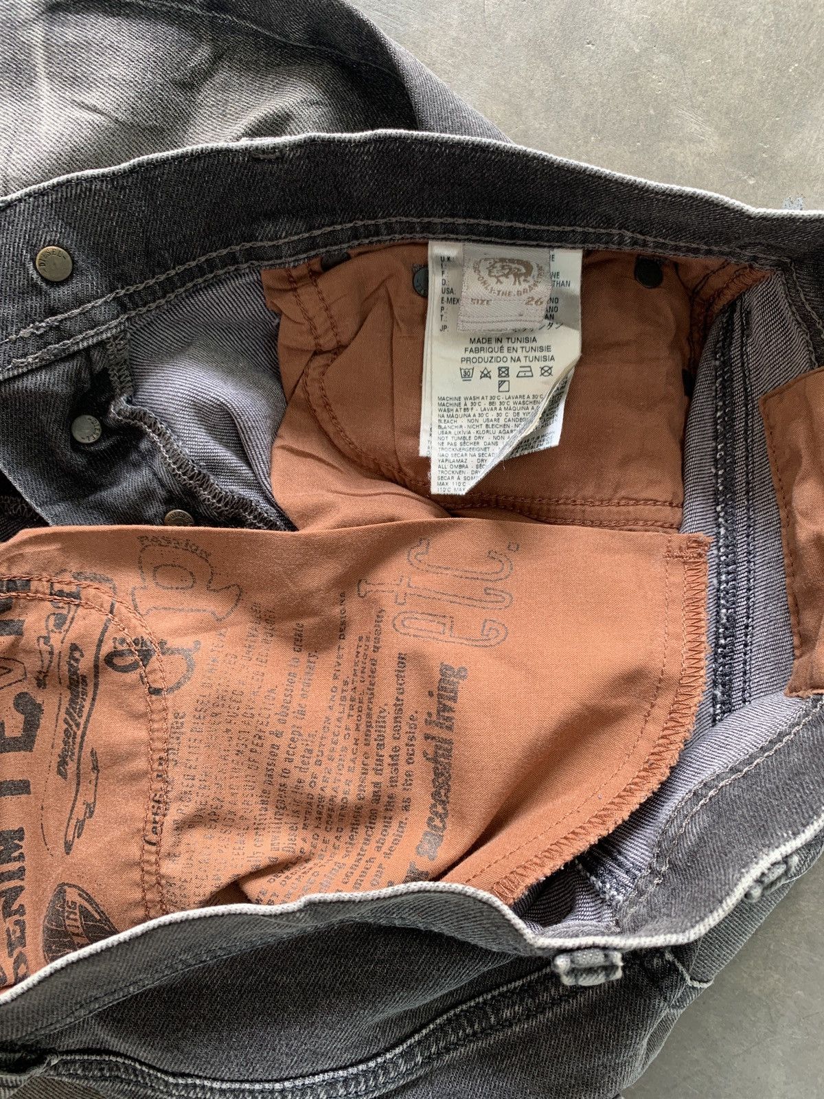 Diesel 2000s y2k diesel tepphar button fly denim Size US 29 - 9 Thumbnail