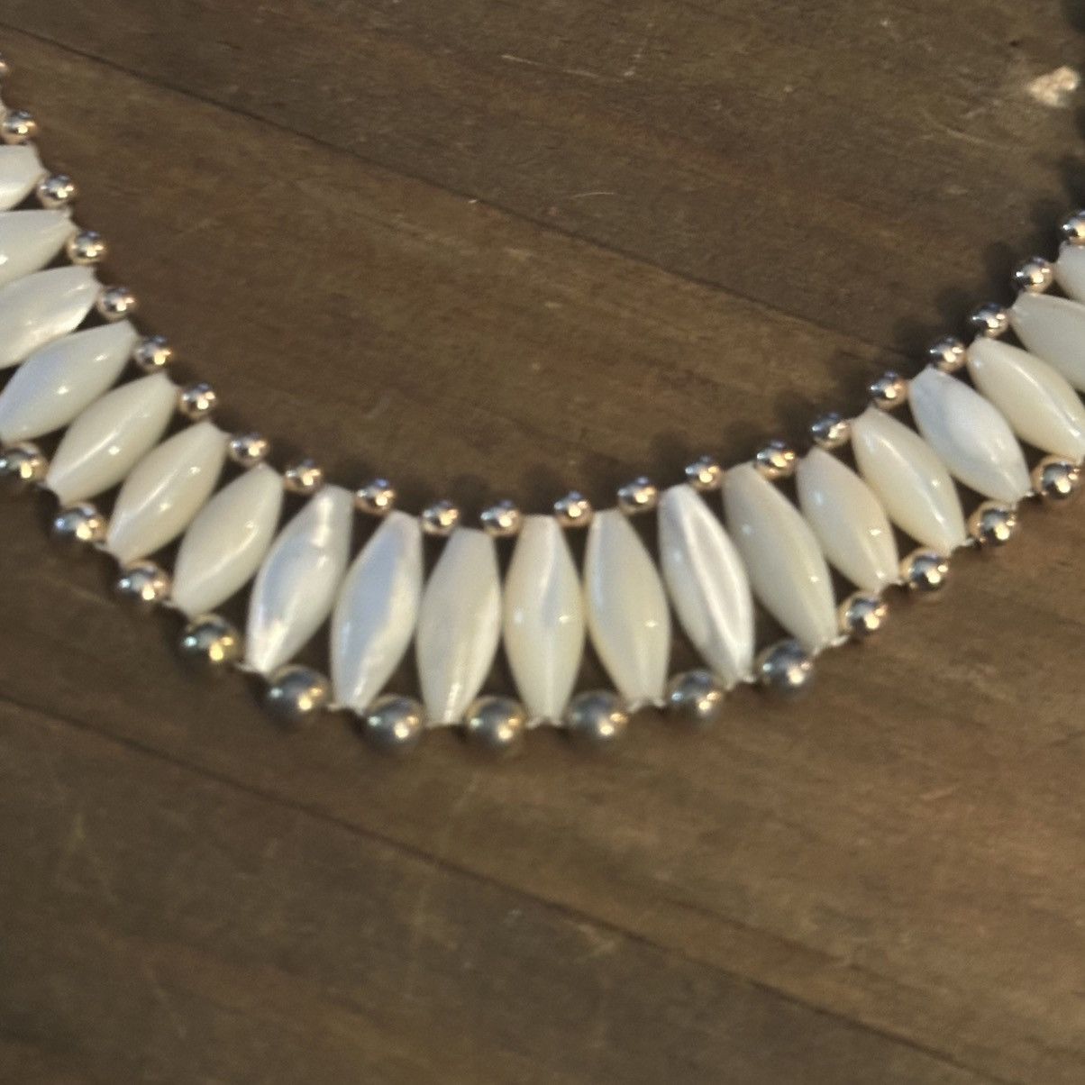 Vintage Vintage mother of pearl ladder chain necklace Size ONE SIZE - 4 Thumbnail