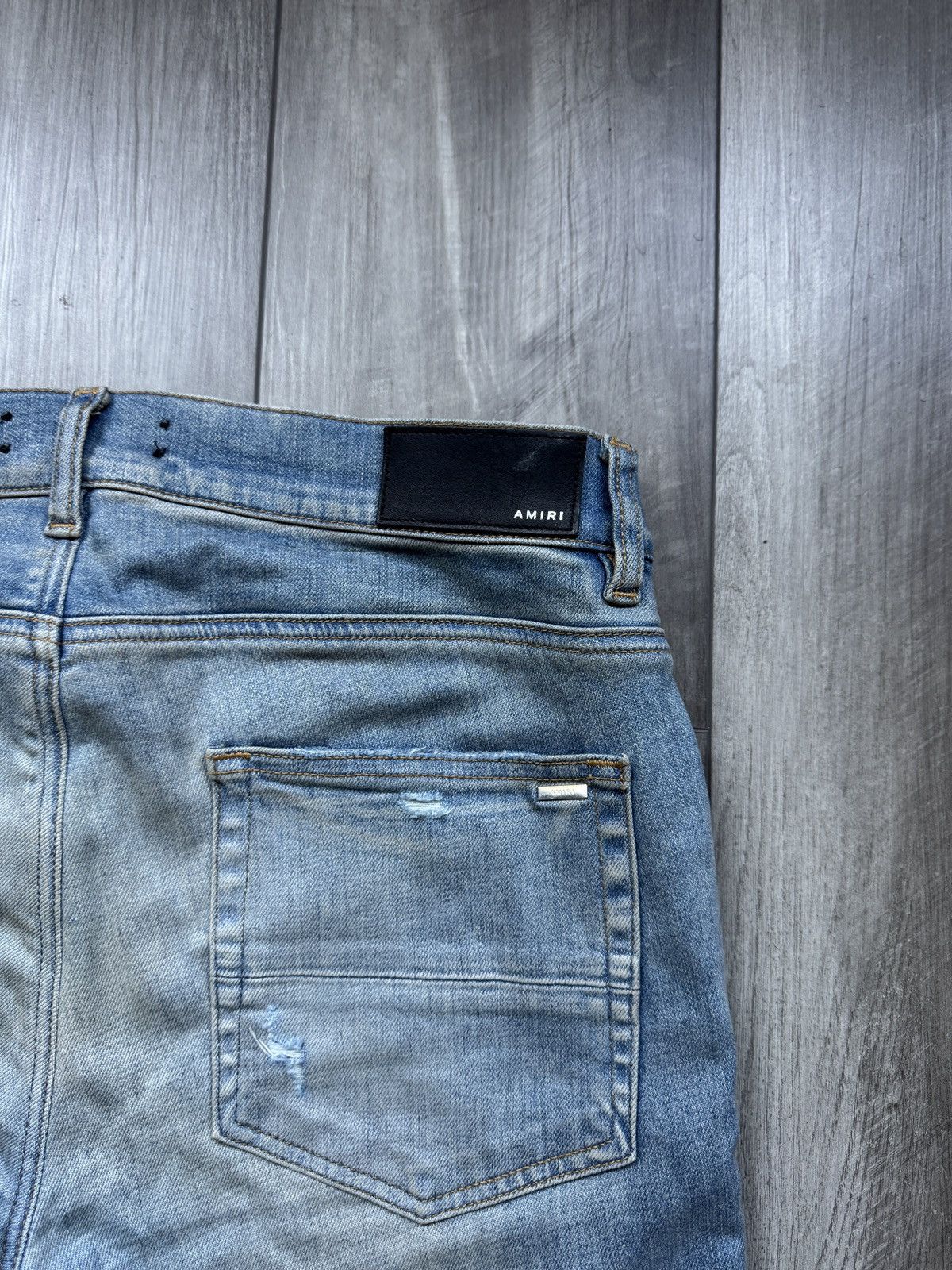 Amiri Amiri MX2 Indigo/Orange Flannel Denim Size US 33 - 13 Thumbnail