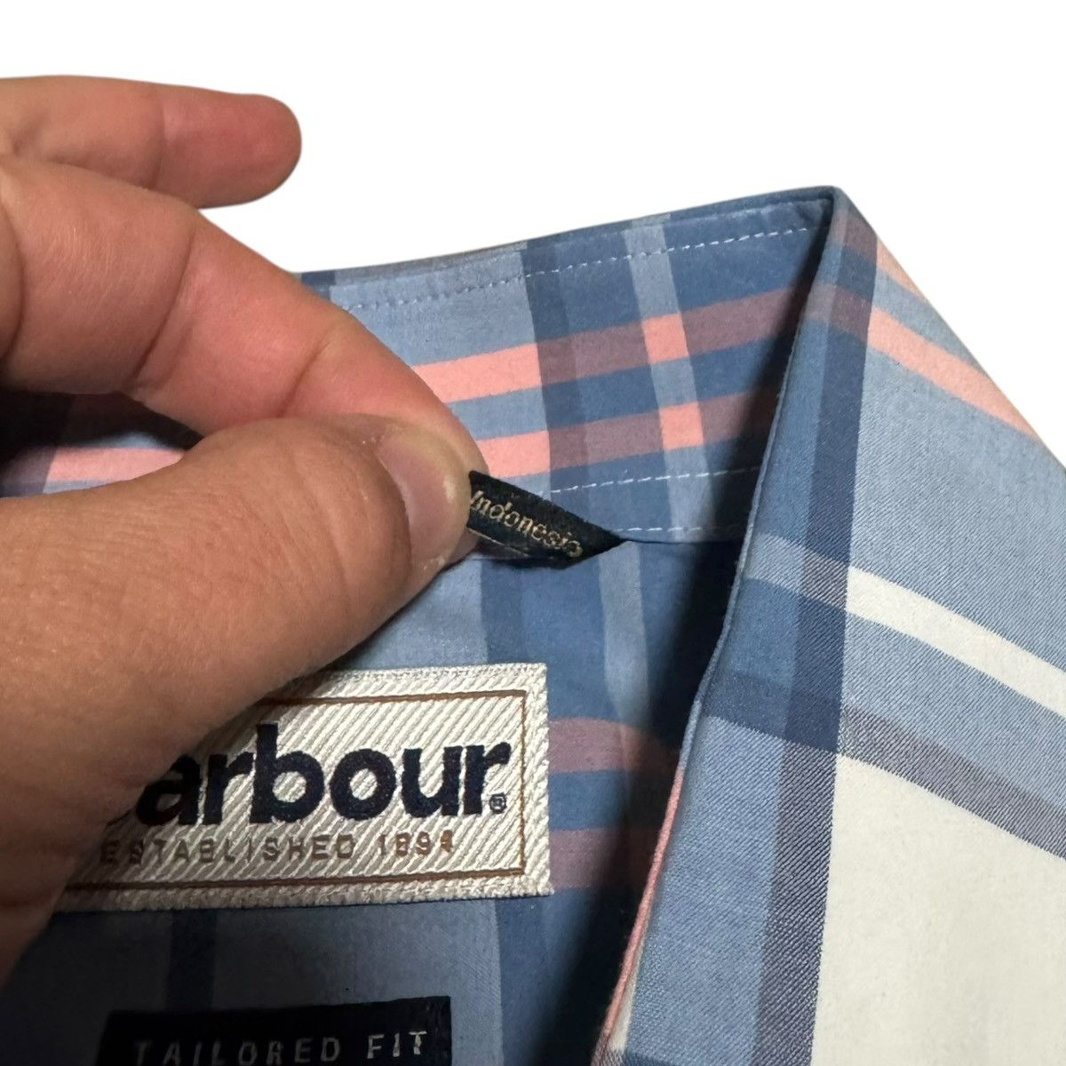 Barbour Barbour Jeff Check Plaid Button Up Long Sleeve Men's Medium Size US M / EU 48-50 / 2 - 5 Thumbnail