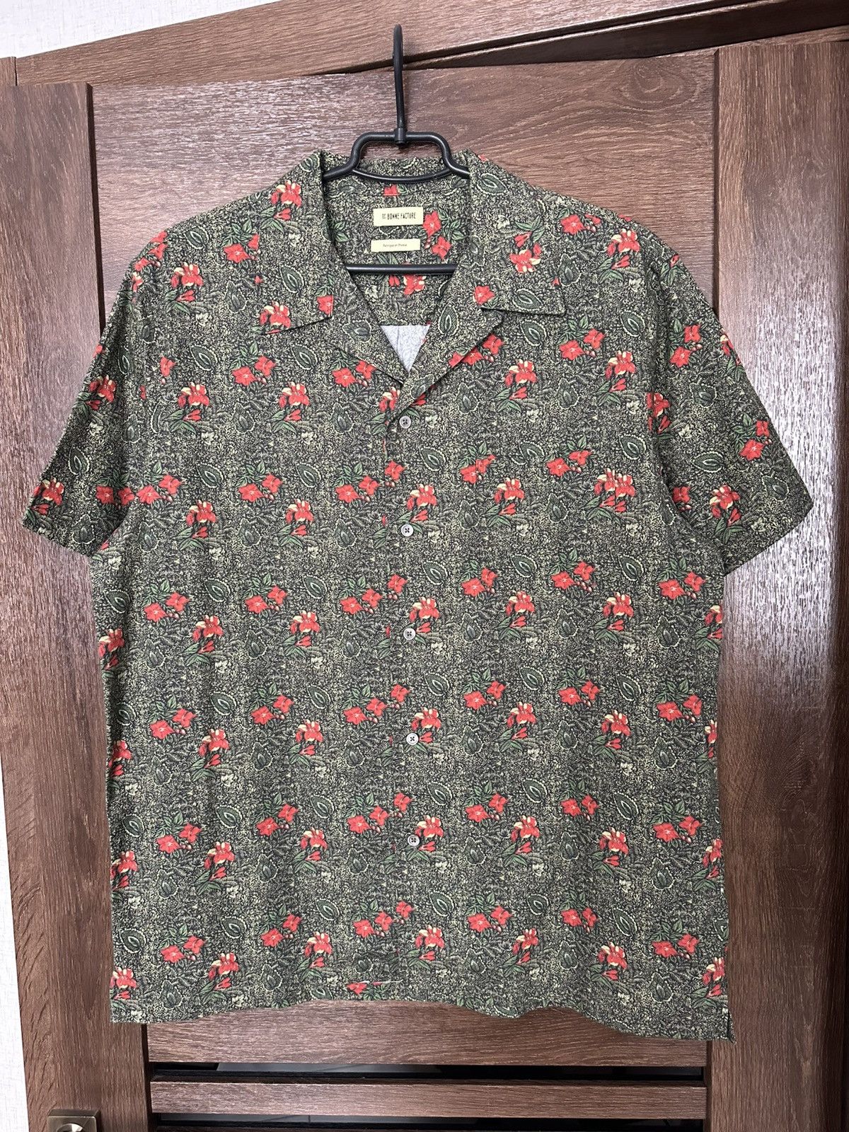 De Bonne Facture De Bonne Facture Convertible Collar Floral Shirt Button Up Size US L / EU 52-54 / 3 - 2 Thumbnail