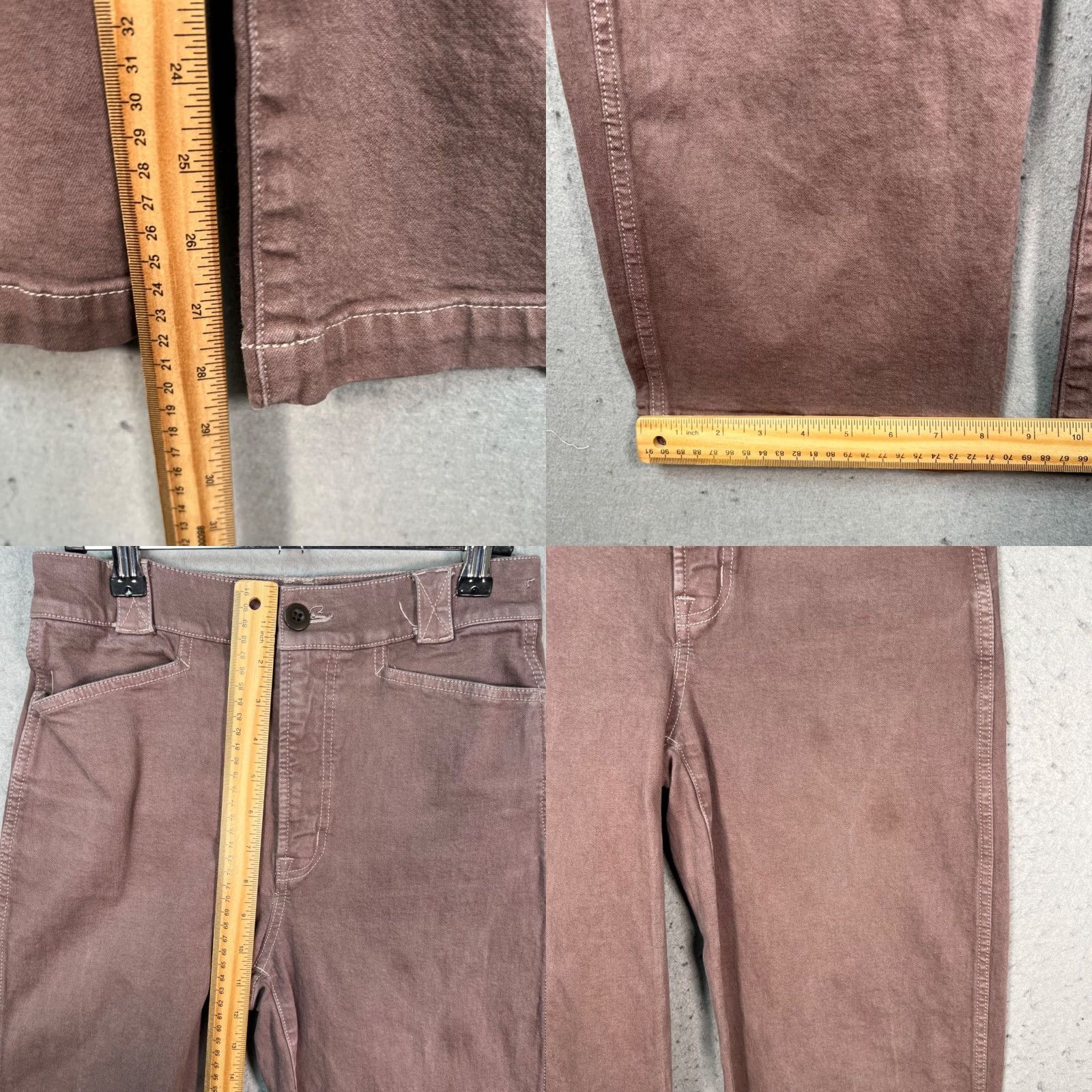 Madewell Madewell Pants Womens 25 Wide-Leg Stretch Cotton High Waist Mauve Size 42" / US 20 - 8 Thumbnail