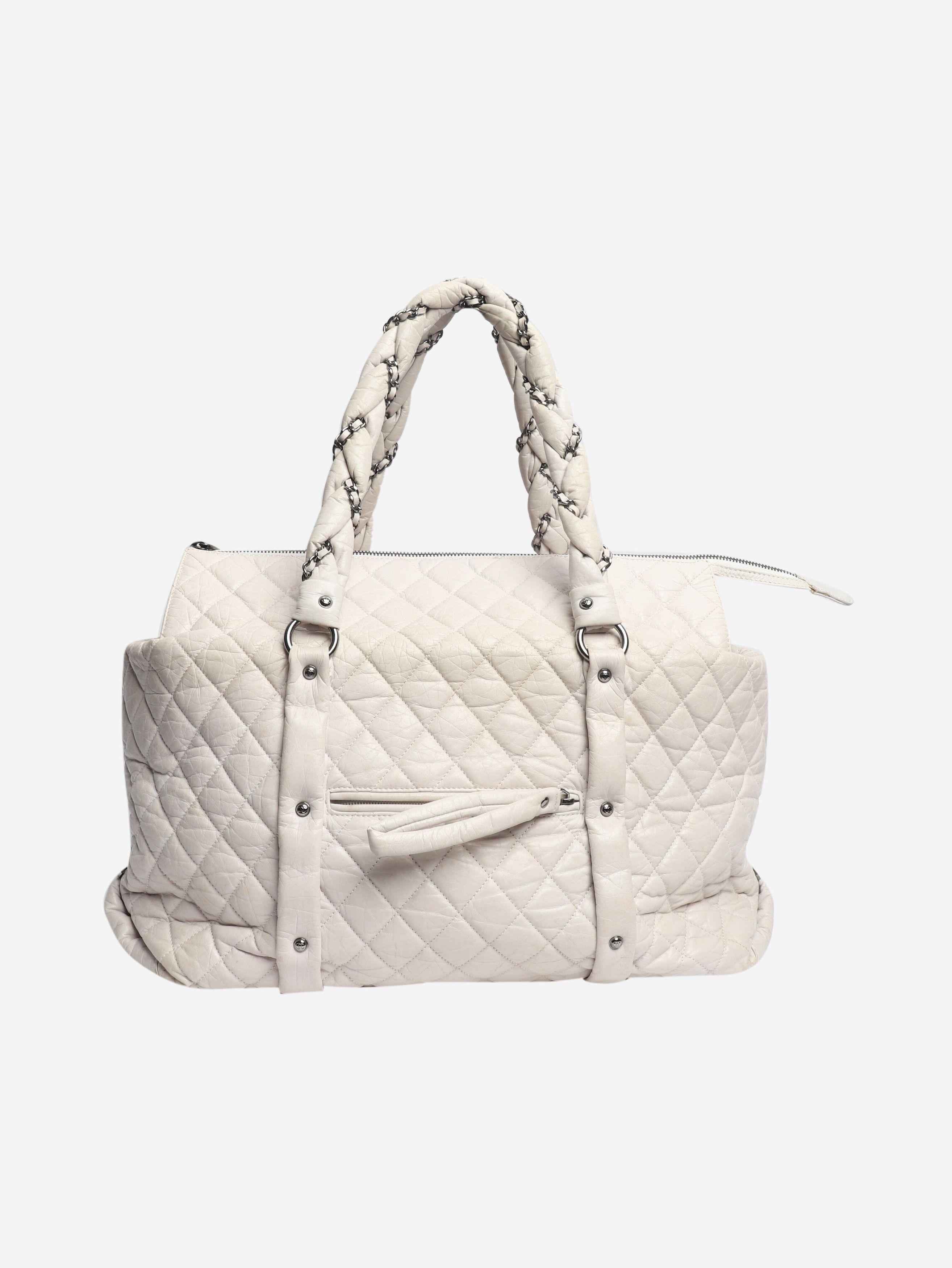 Chanel White vintage 2005 quilted leather tote Size ONE SIZE - 1 Thumbnail