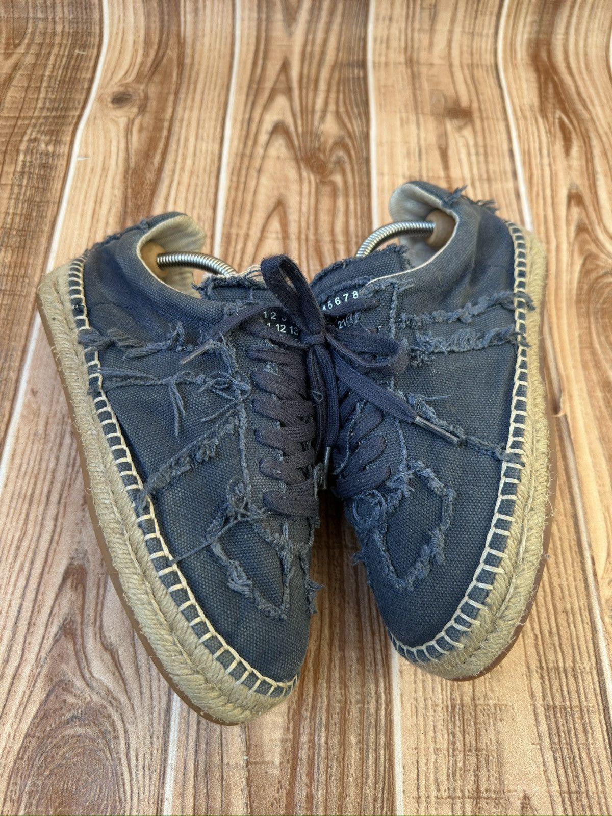 Maison Margiela Maison Margiela Women’s Espadrille Gats Blue Sneakers Size US 9 / IT 39 - 5 Thumbnail