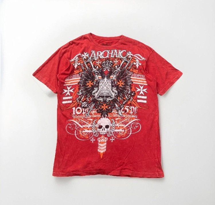 Affliction × Vintage Affliction Archaic Tee Shirt Size US XL / EU 56 / 4 - 2 Thumbnail