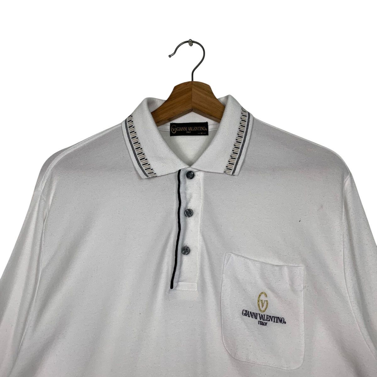 Gianni Valentino GIANNI VALENTINO Long Sleeve Polo Shirt #2322-C104 Size US M / EU 48-50 / 2 - 7 Thumbnail