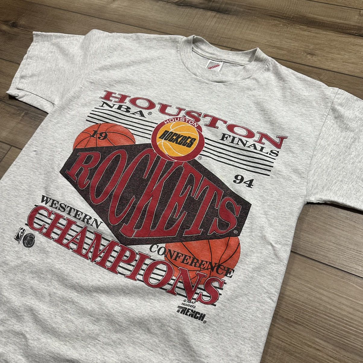 Jerzees 1994 Houston Rockets Western Conference Champions NBA Tee Size US L / EU 52-54 / 3 - 4 Thumbnail