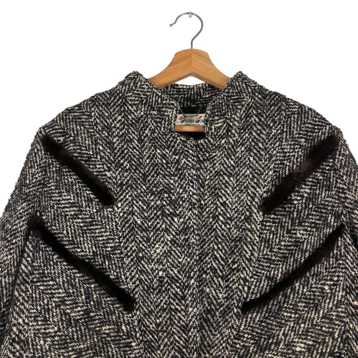 Japanese Brand 🔥Vtg Herringbone Wool Jacket Asymmetric Poxket Issey Miyake Size US M / EU 48-50 / 2 - 3 Thumbnail
