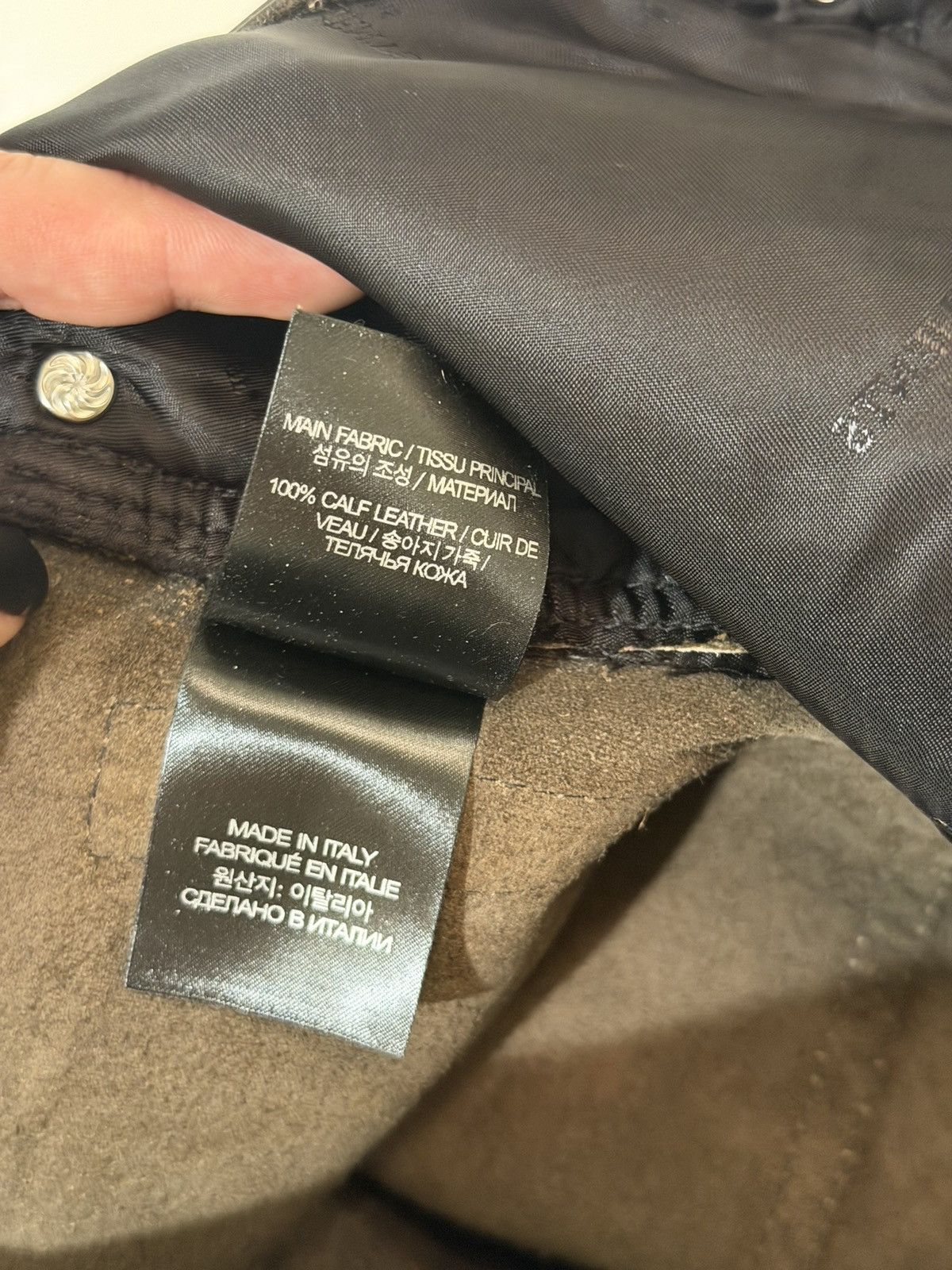 Vetements Vetements Calf Leather Pants – Natural Patina – Size M Size US 33 - 9 Thumbnail