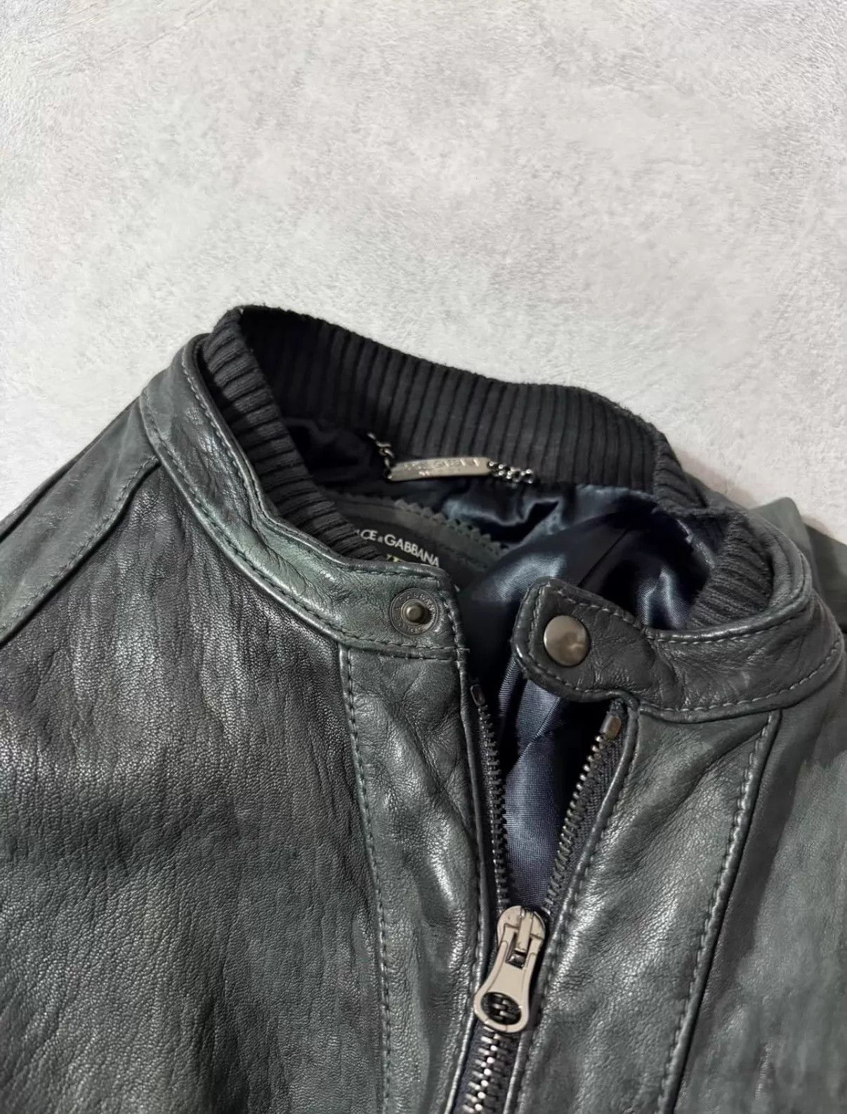 Dolce & Gabbana Dolce&Gabbana Vintage Washed Lambskin Blade Cut Jacket XL Size US M / EU 48-50 / 2 - 6 Thumbnail
