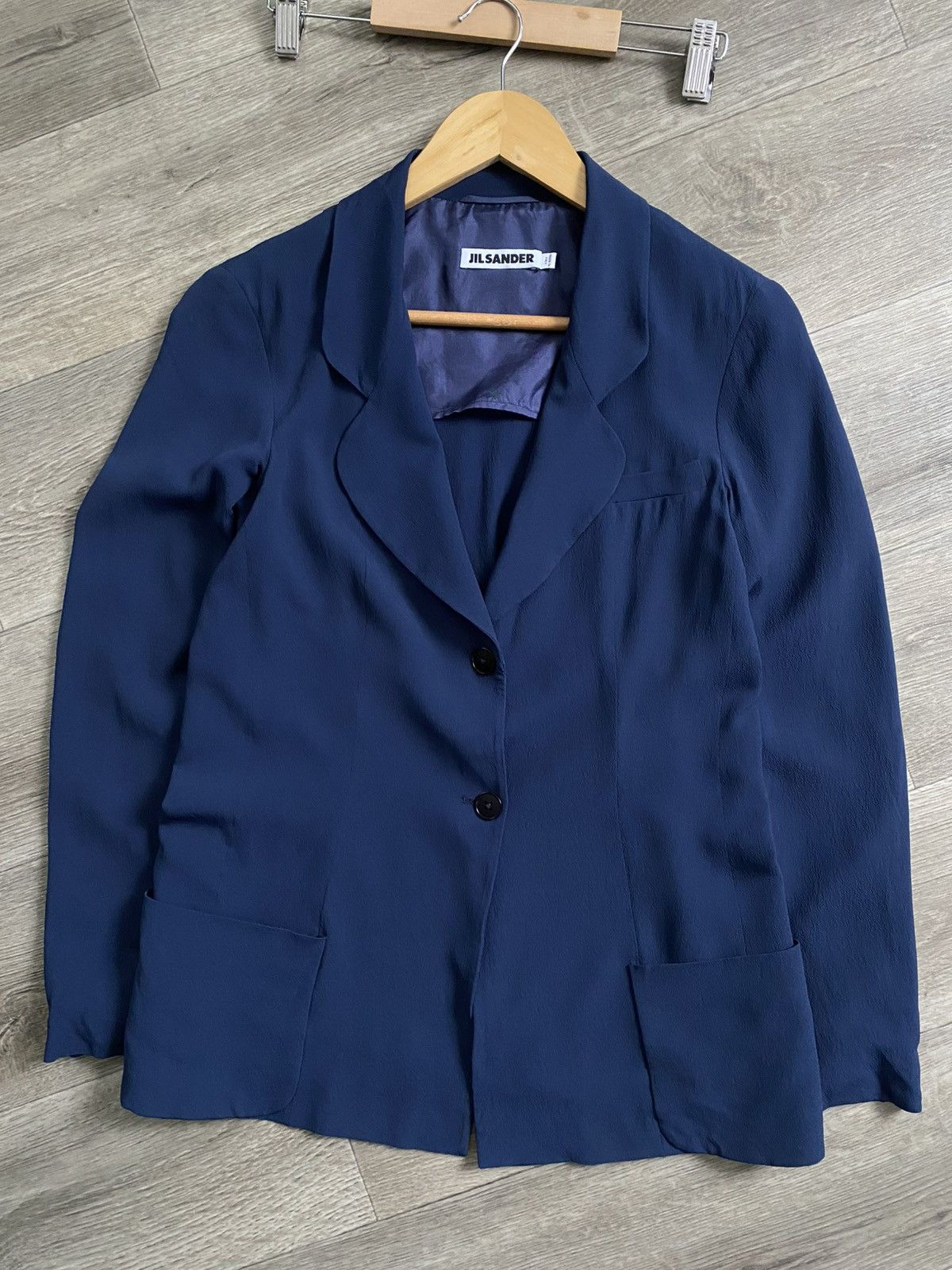 Jil Sander 🫧JIL SANDER SILK BLAZER Vintage Raf Simons Era Size XS / US 0-2 / IT 36-38 - 1 Thumbnail