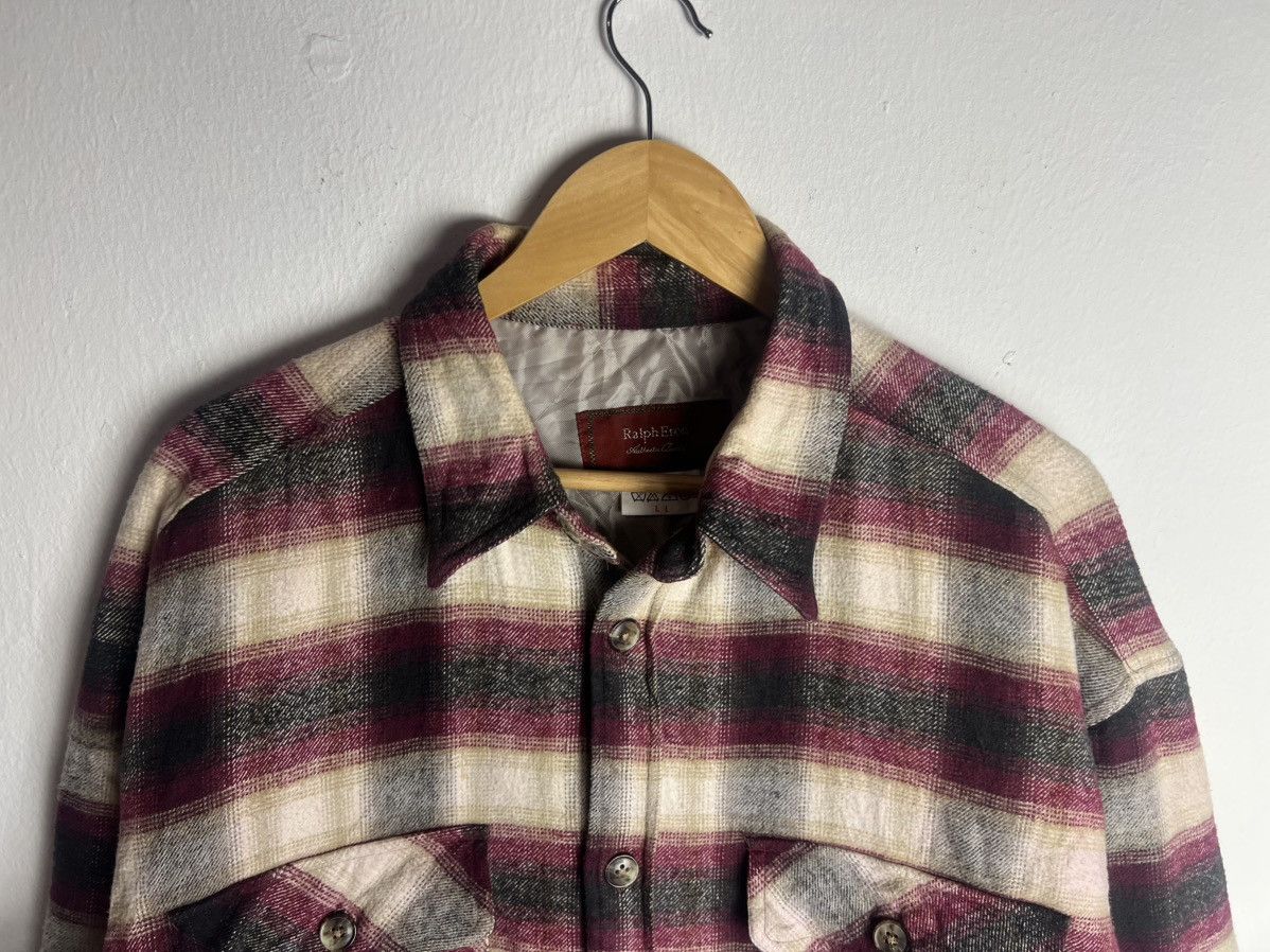Vintage Ralph Eton Vintage Quilt Plaid Flannel Jacket Size US L / EU 52-54 / 3 - 3 Thumbnail