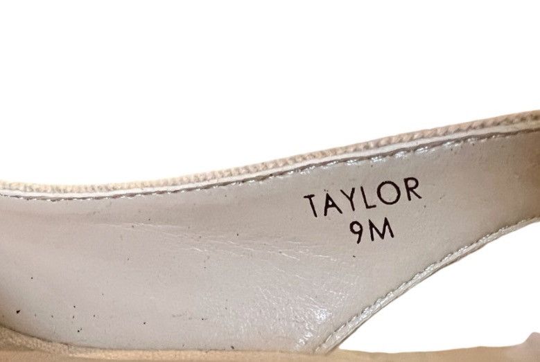 Elie Tahari Tahari Beige Canvas Cork Wedge Slingback Peep Toe Heels 9M Size US 9 / IT 39 - 6 Thumbnail