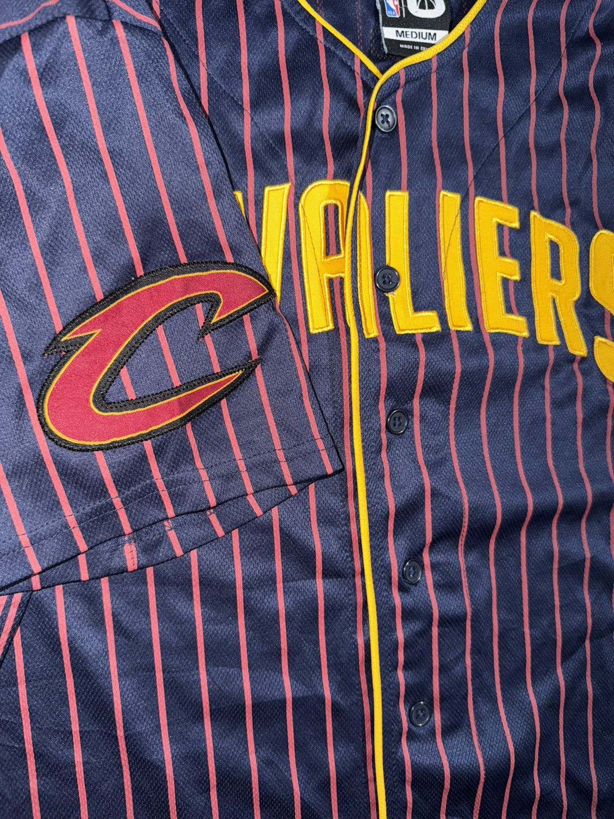 NBA Cleveland Cavaliers Jersey Mens Striped NBA 70 Jersey NBA Size US M / EU 48-50 / 2 - 3 Thumbnail