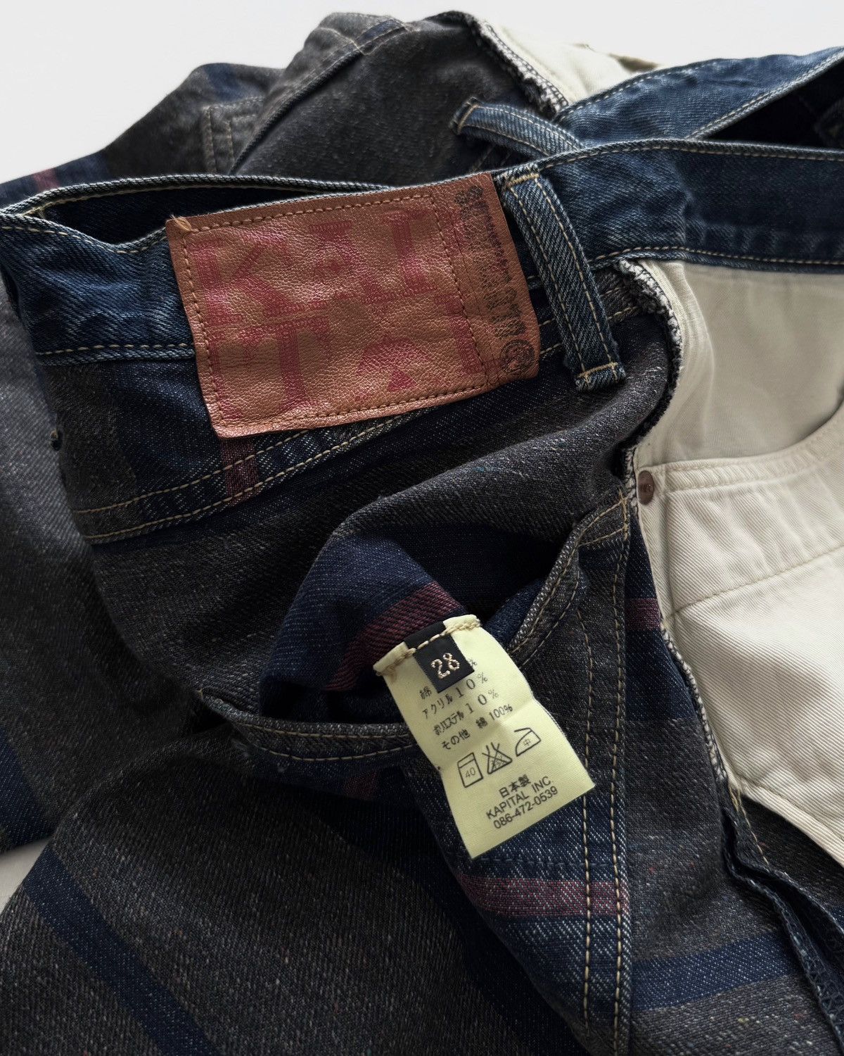 Kapital KAPITAL REVERSE DENIM JEANS Size US 28 / EU 44 - 13 Thumbnail